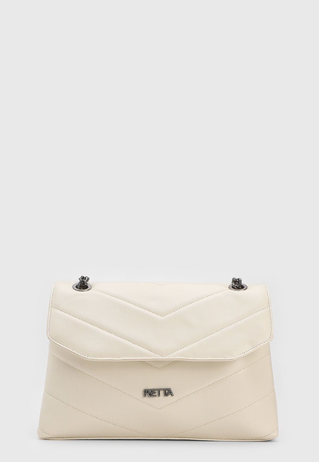 Vista 2 Bolsa Feminina Retta Isa Matelassê Marfim Retta Shoes branco