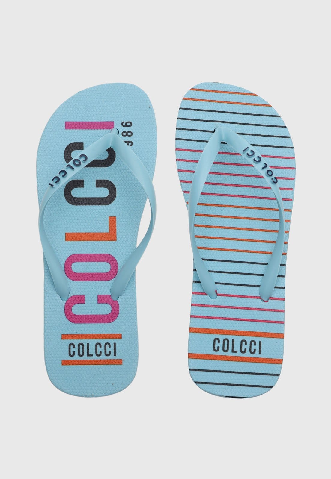 Vista principal Chinelo Feminino Colcci Estampado Claro Colcci azul