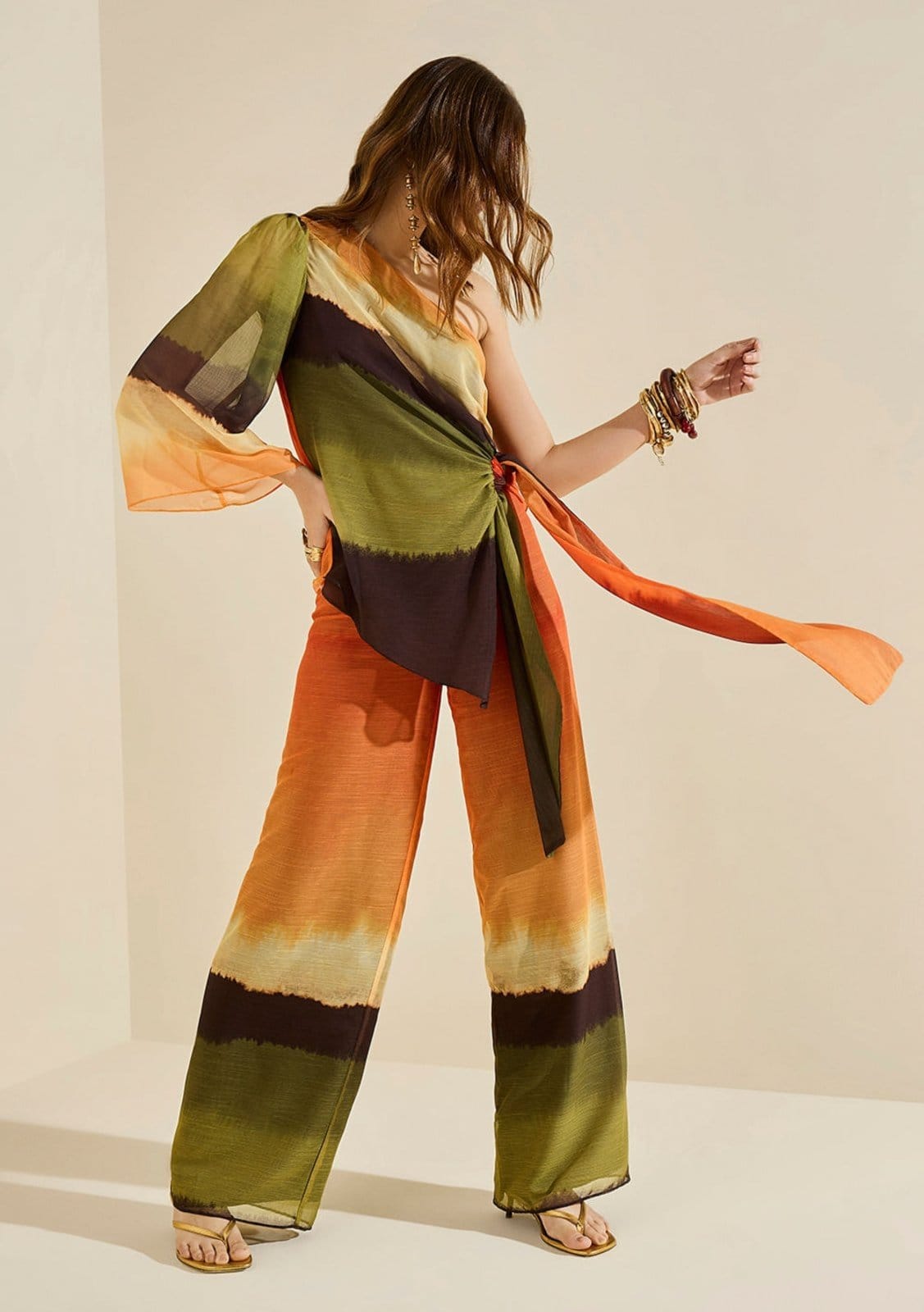 Vista principal Calça Morena Rosa Pantalona Alta Bordô Morena Rosa bordô rosa