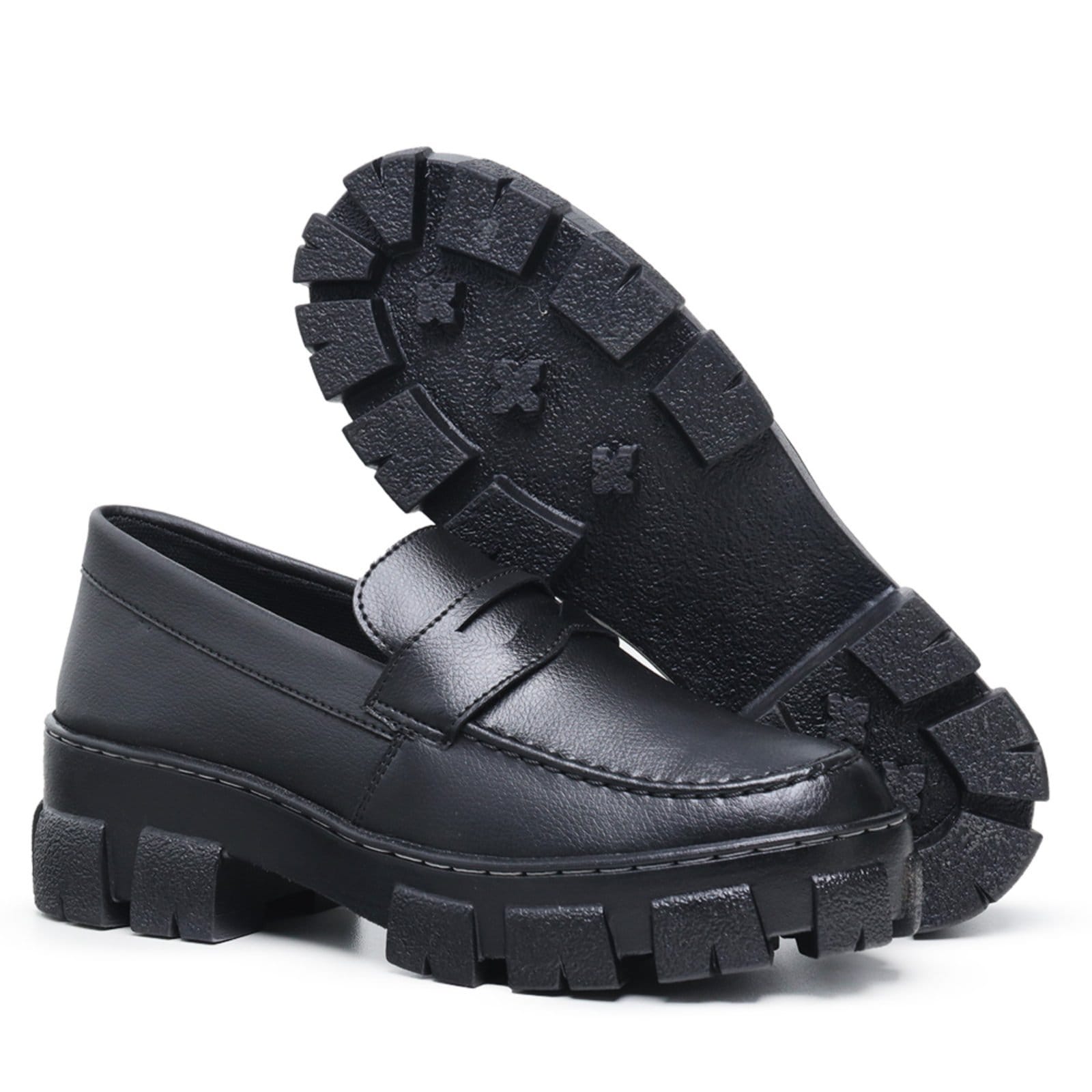 Mocassim Feminino Tratorado Oxford Fosco