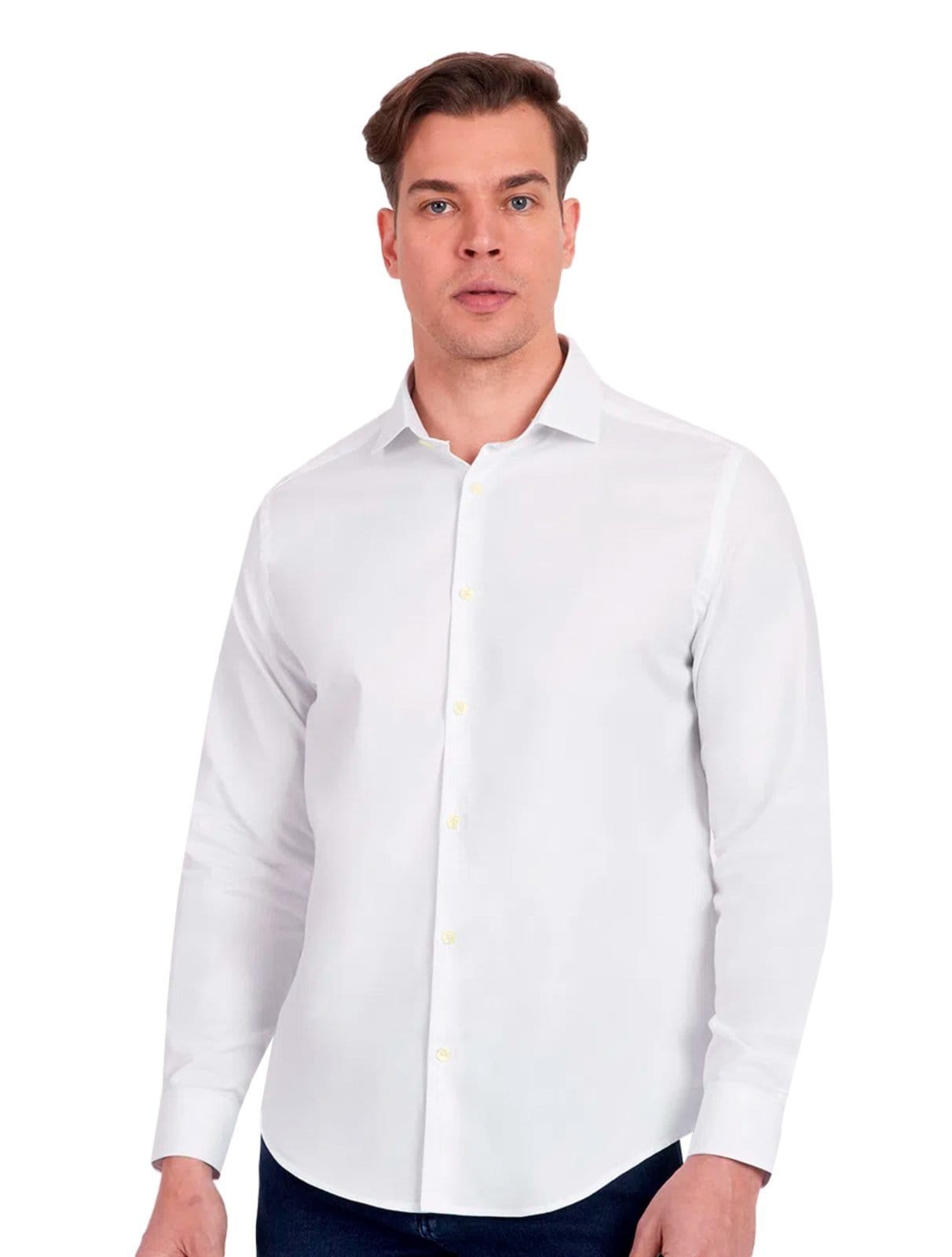 Vista principal Camisa Aramis Masculina Regular Oxford Branca Aramis branco