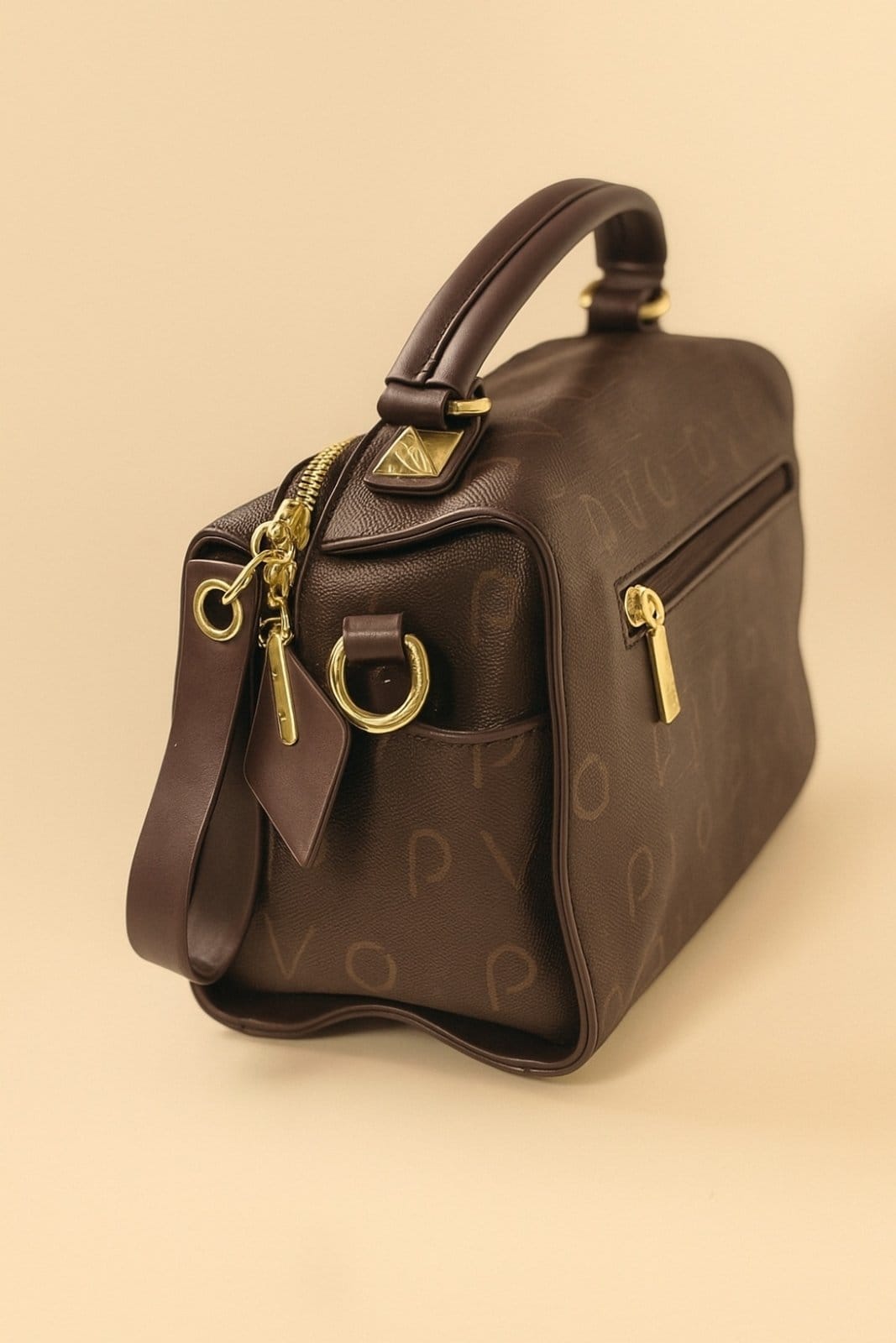 Vista 2 Bolsa Tiracolo Média D Bell Outlet Fashion com alças de mão e transversal D BELL OUTLET FASHION marrom