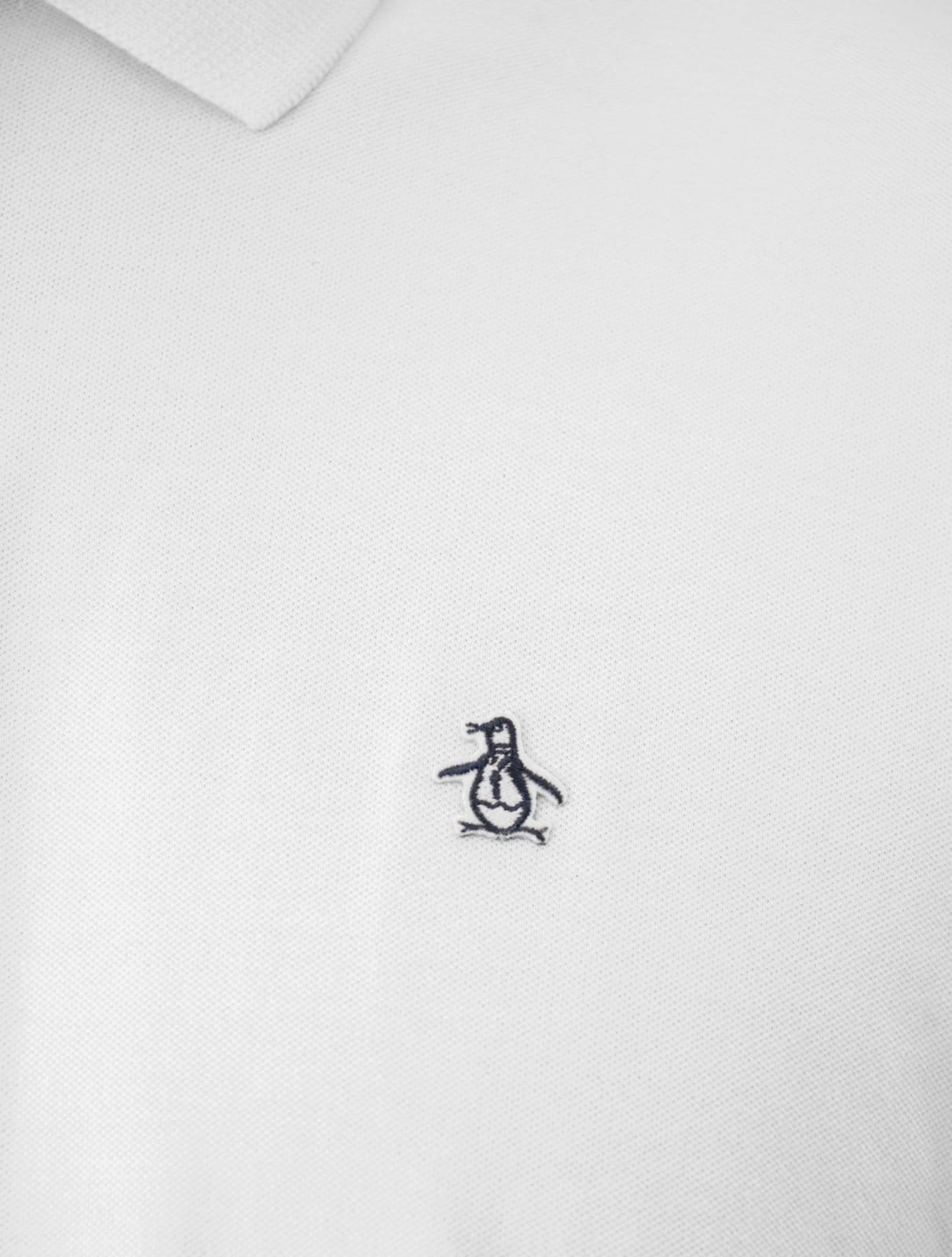 Vista 2 Polo Original Penguin Masculina Piquet Classic Branca Original Penguin branco
