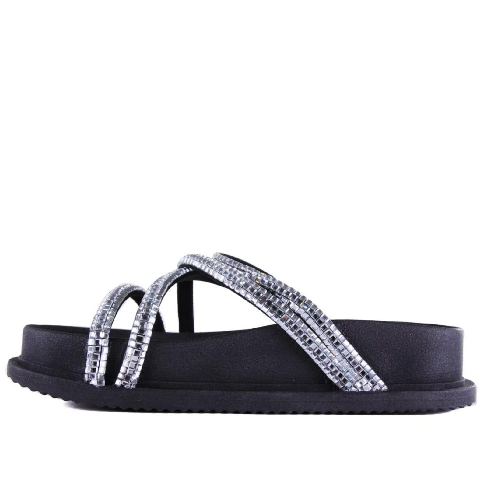 Vista 2 Papete Feminino Zariff 354 Preto/Cristal Zariff incolor