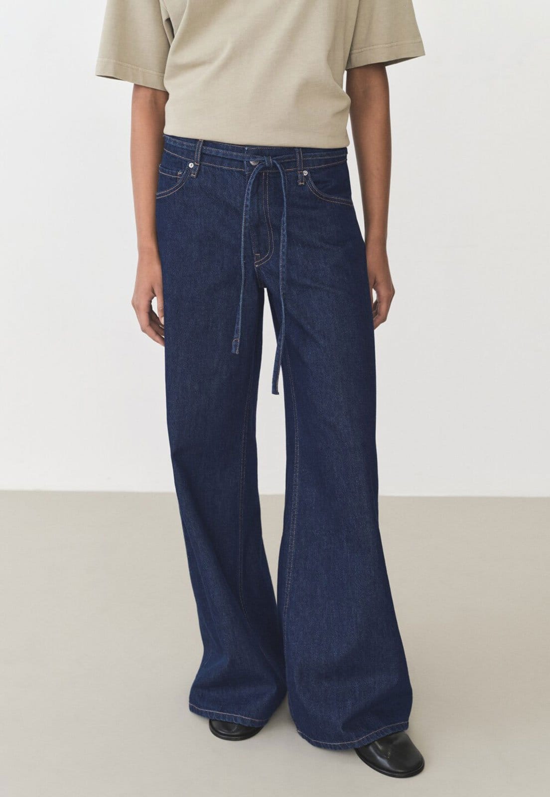 Calça Jeans Mango Wide Leg Olivia