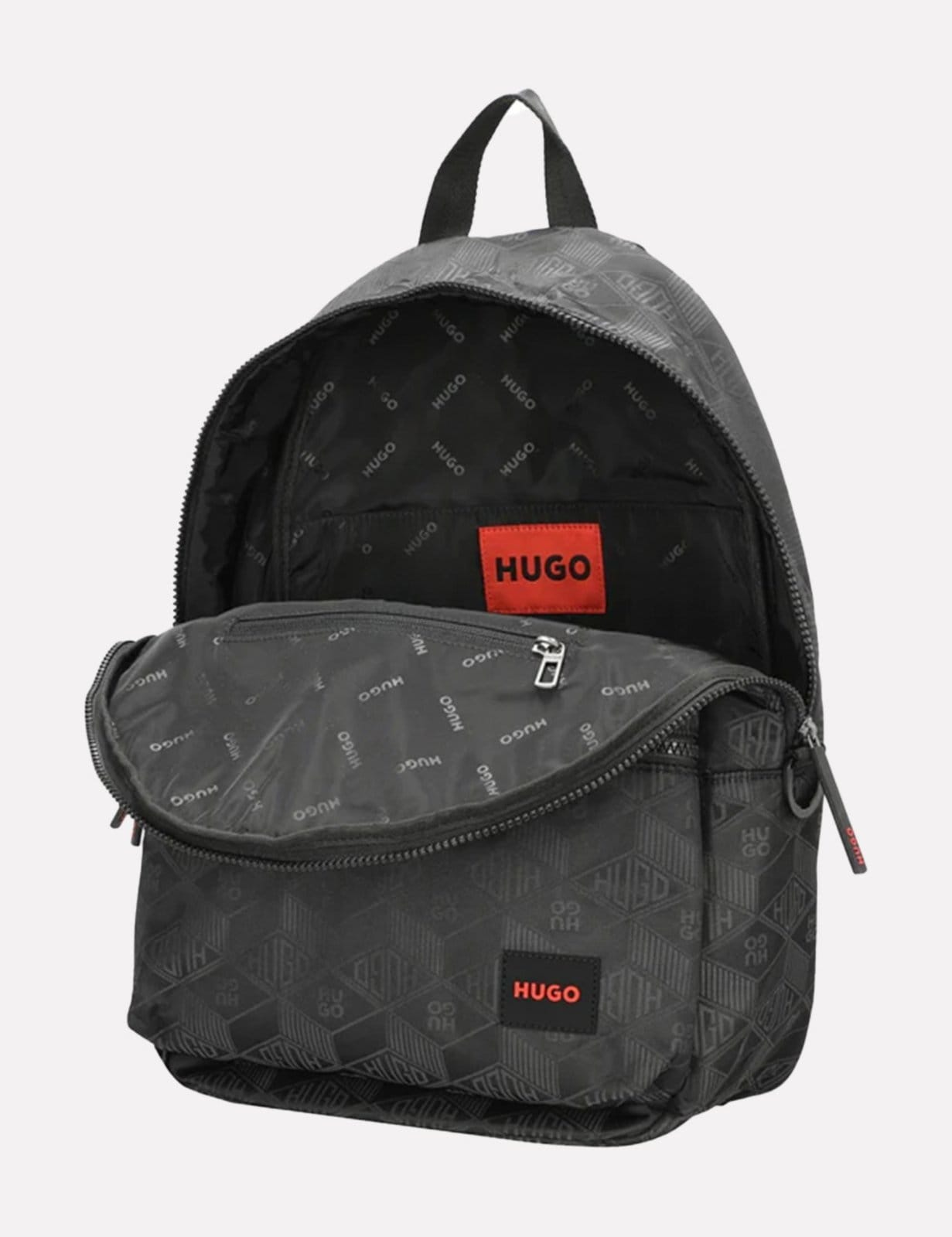 Vista 2 Mochila Hugo Boss Ethon 2.0 Backpack Preta Hugo Boss preto