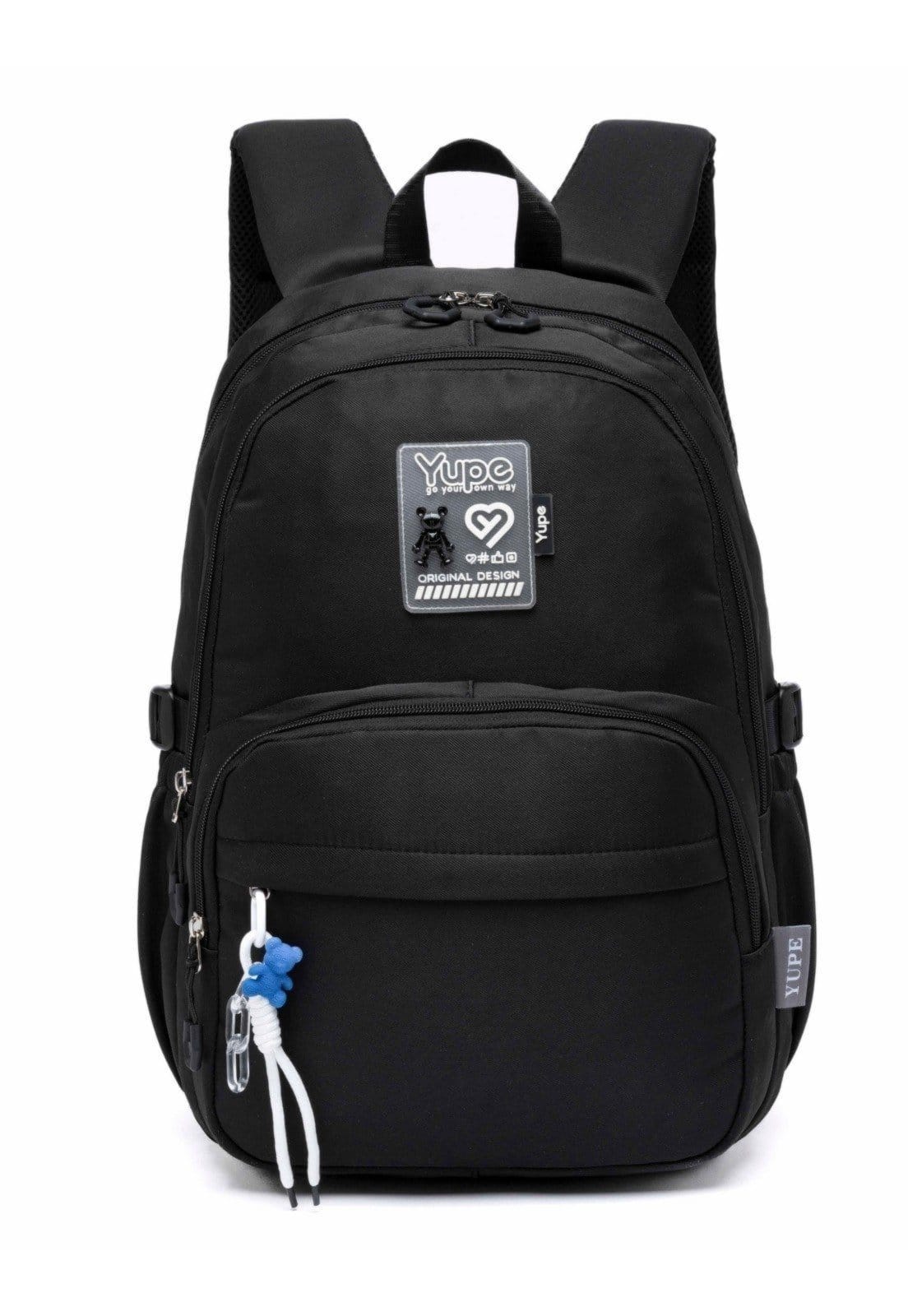 Vista principal Infantil - Mochila Reforçada Feminina Bolsa Yupe Casual Escola Trabalho Espaçosa YUPE preto