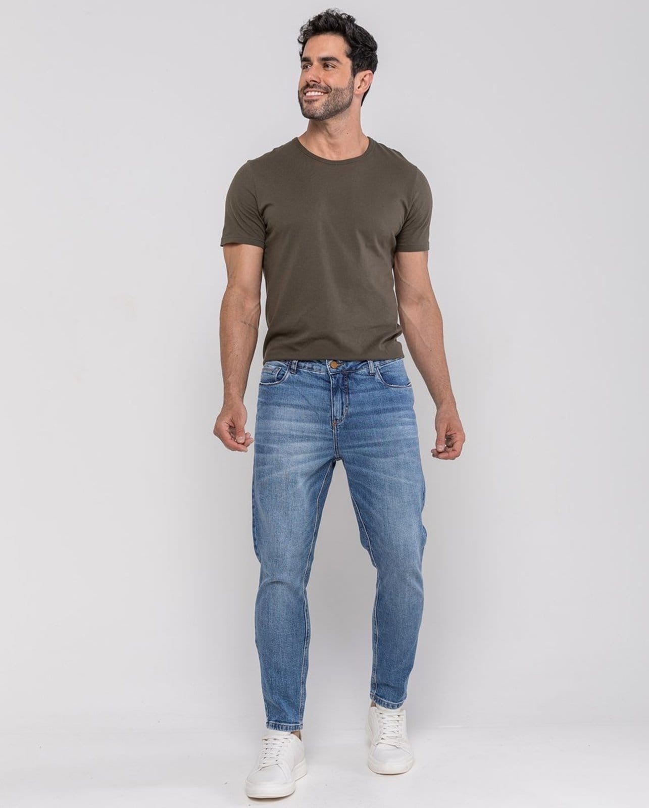 Calça Slim Fit Masculina Premium 24631 Sky