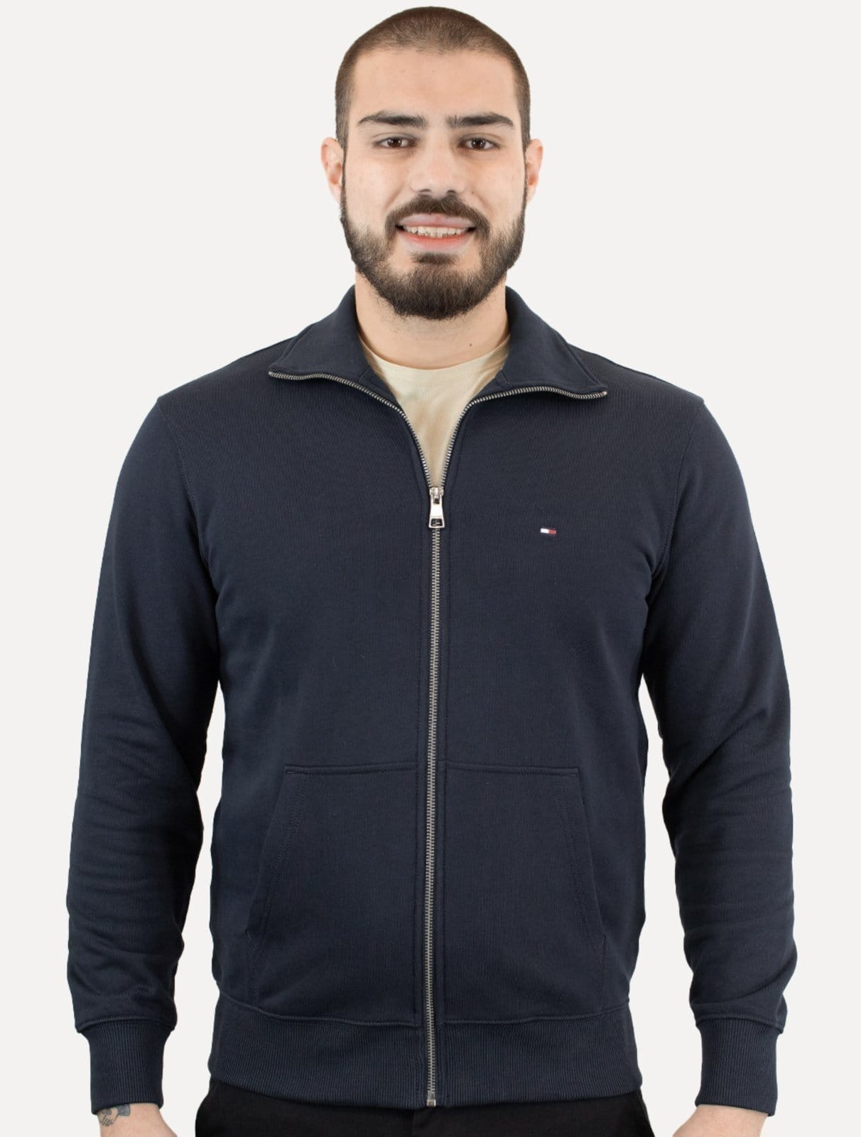 Moletom Tommy Hilfiger Masculino Essential Terry Zip-Thru