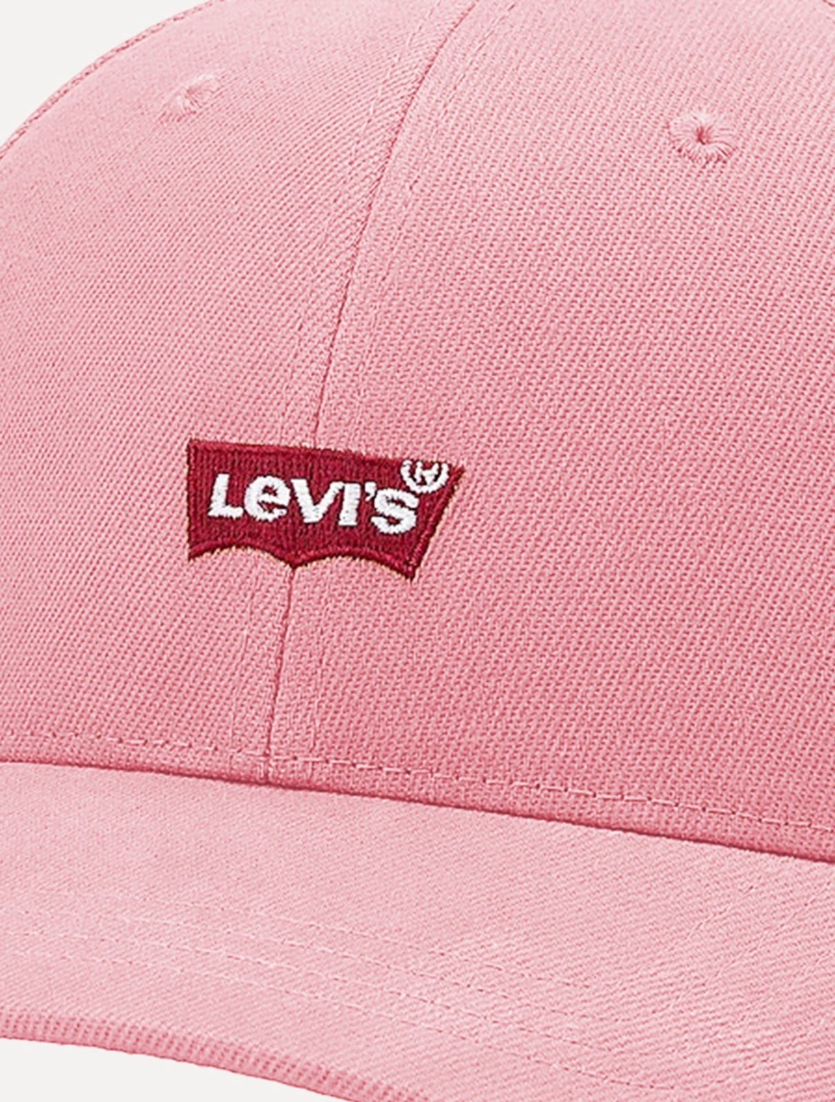 Vista 2 Boné Levis Curved Visor Center Batwing Levis rosa