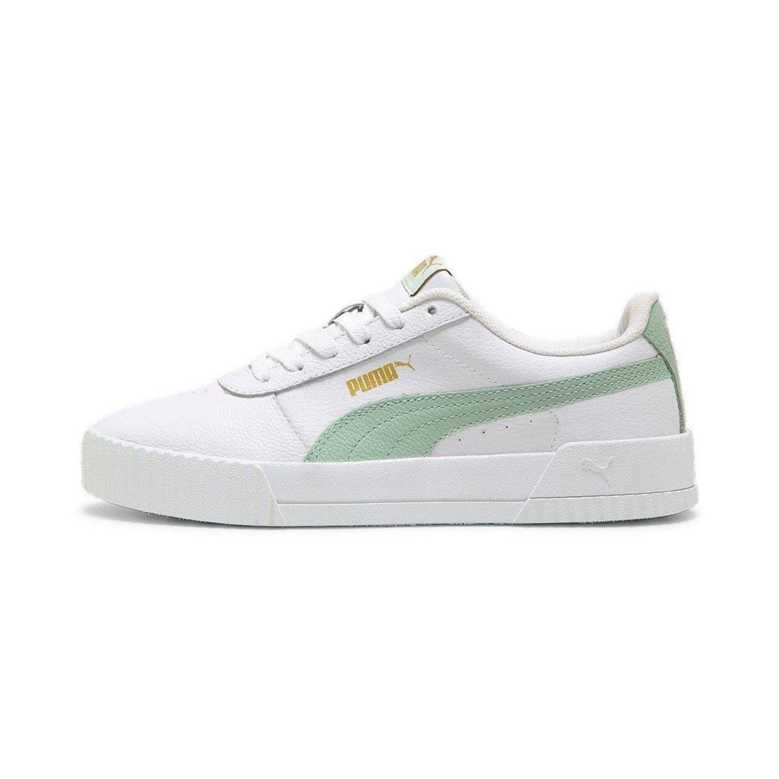 Vista principal Tênis Puma Carina L BDP White/White/Fresh Mint Puma branco white