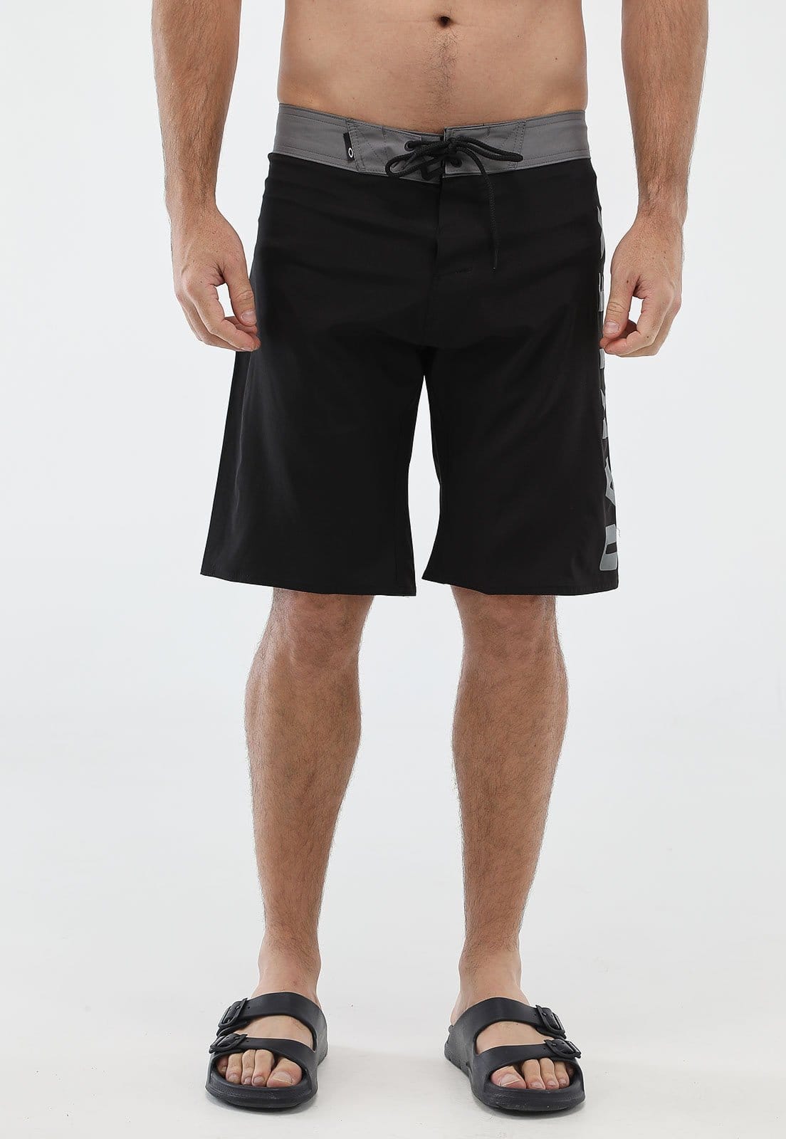 Bermuda Água Oakley Reta Mod Big Icon Preta