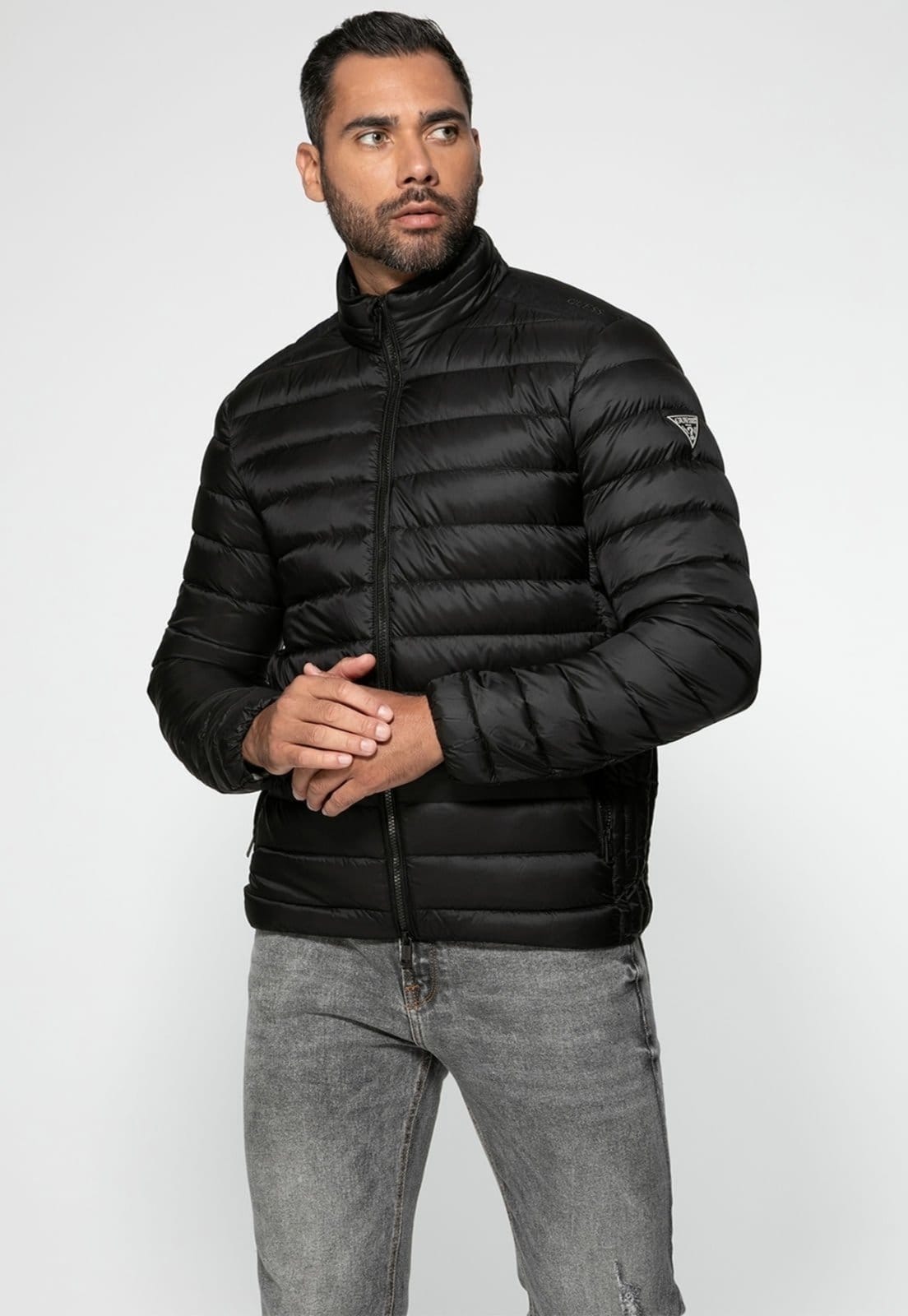 Jaqueta Puffer Guess Gola Alta