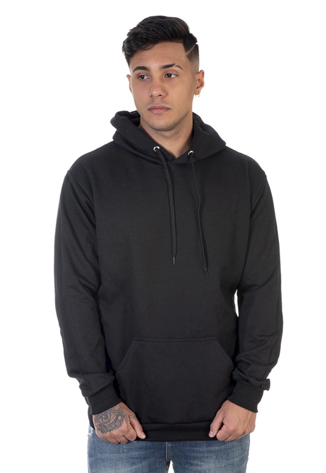 Moletom Masculino Lavini Canguru Blusa De Frio liso Com Capuz