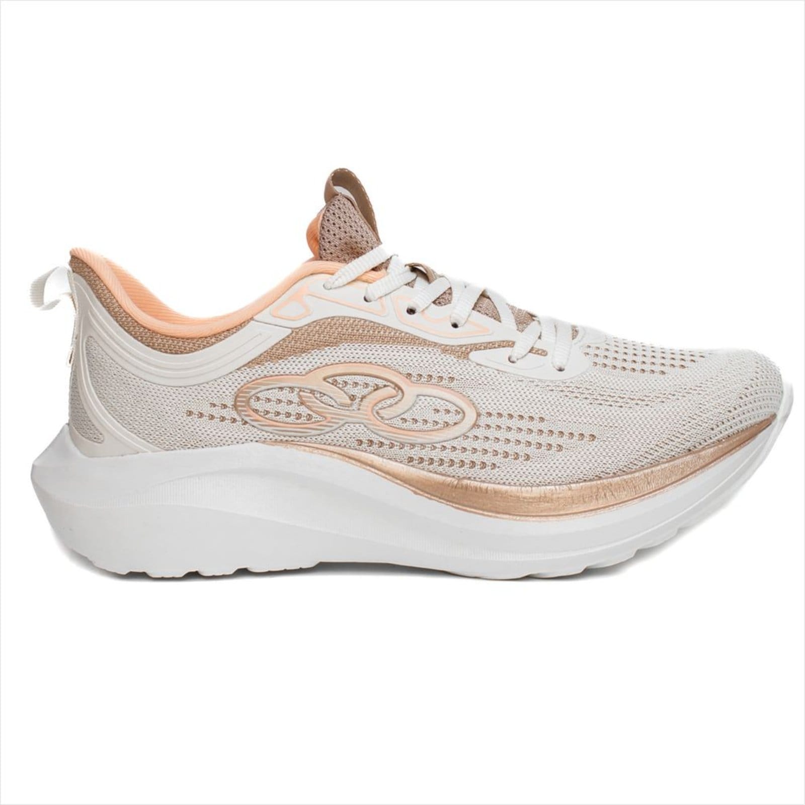 Vista principal Tênis Olympikus Passo Feminino - Algodão OLYMPIKUS bege