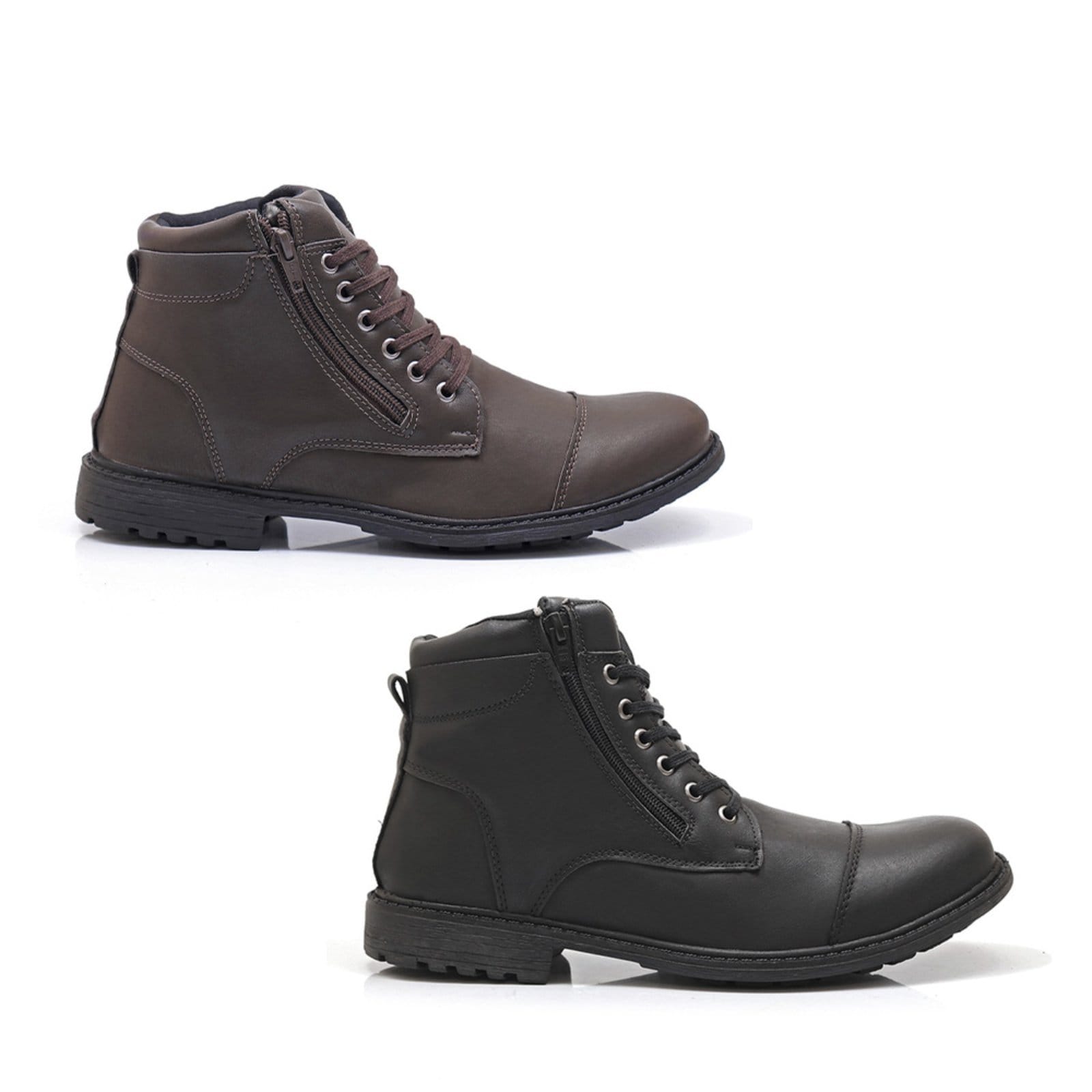 Vista principal 2 Pares Bota Masculina Bredeni com Zíper Capital Preto/Marrom BREDENI multicolorido