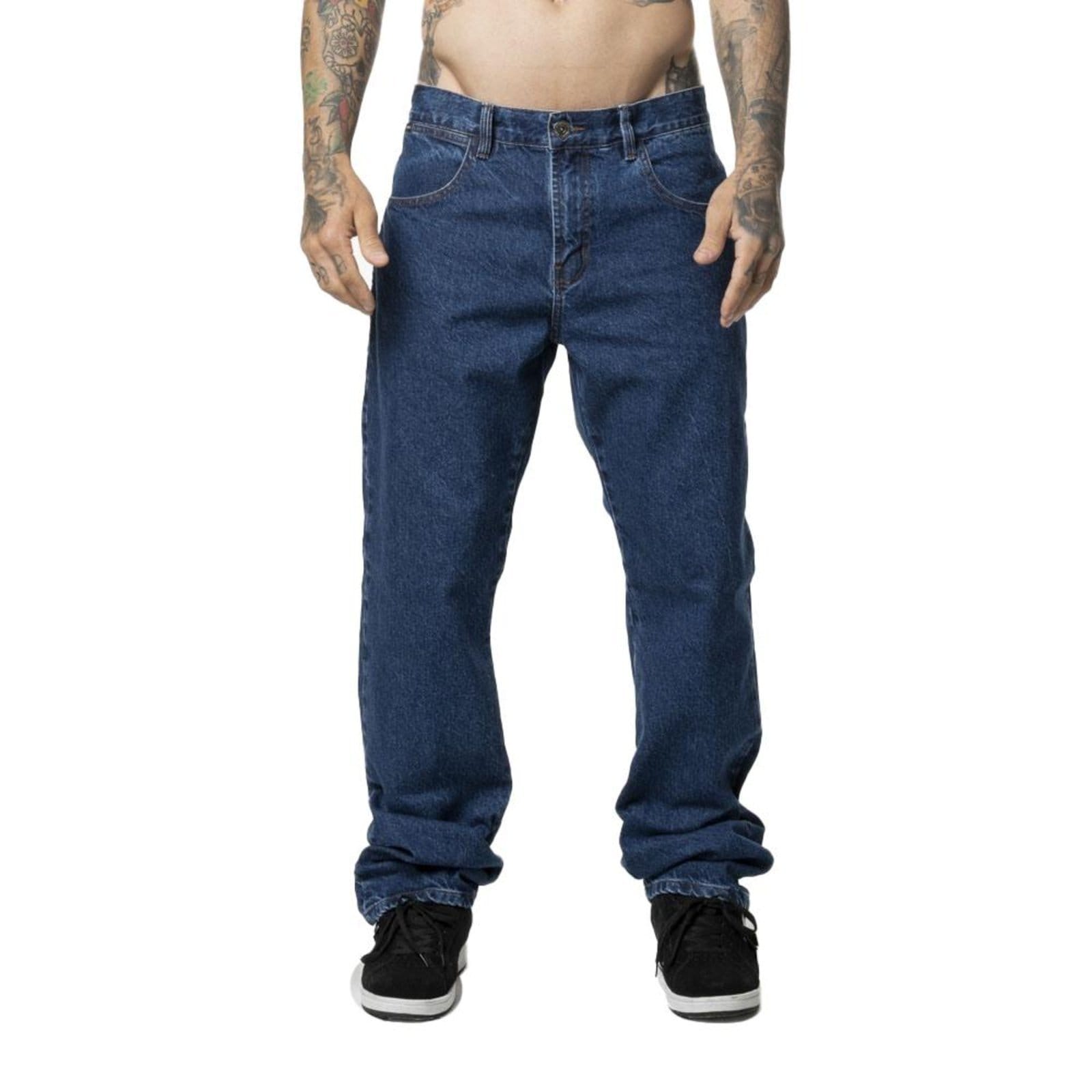 Calça RVCA Jeans Weekend Denim Dark Indigo WT24 Azul Escuro