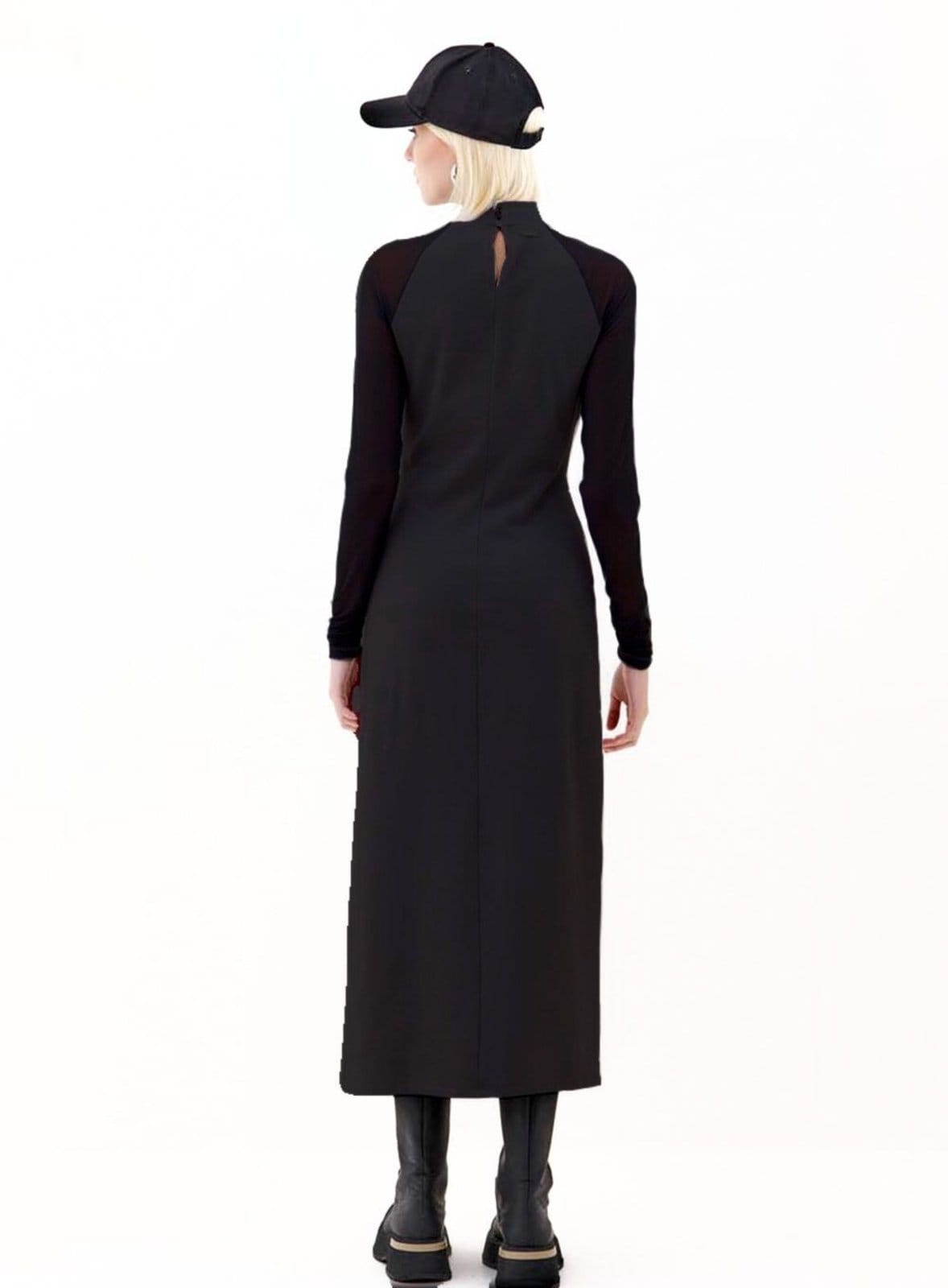 Vista 2 Vestido Detalhe Tule Triton Triton preto