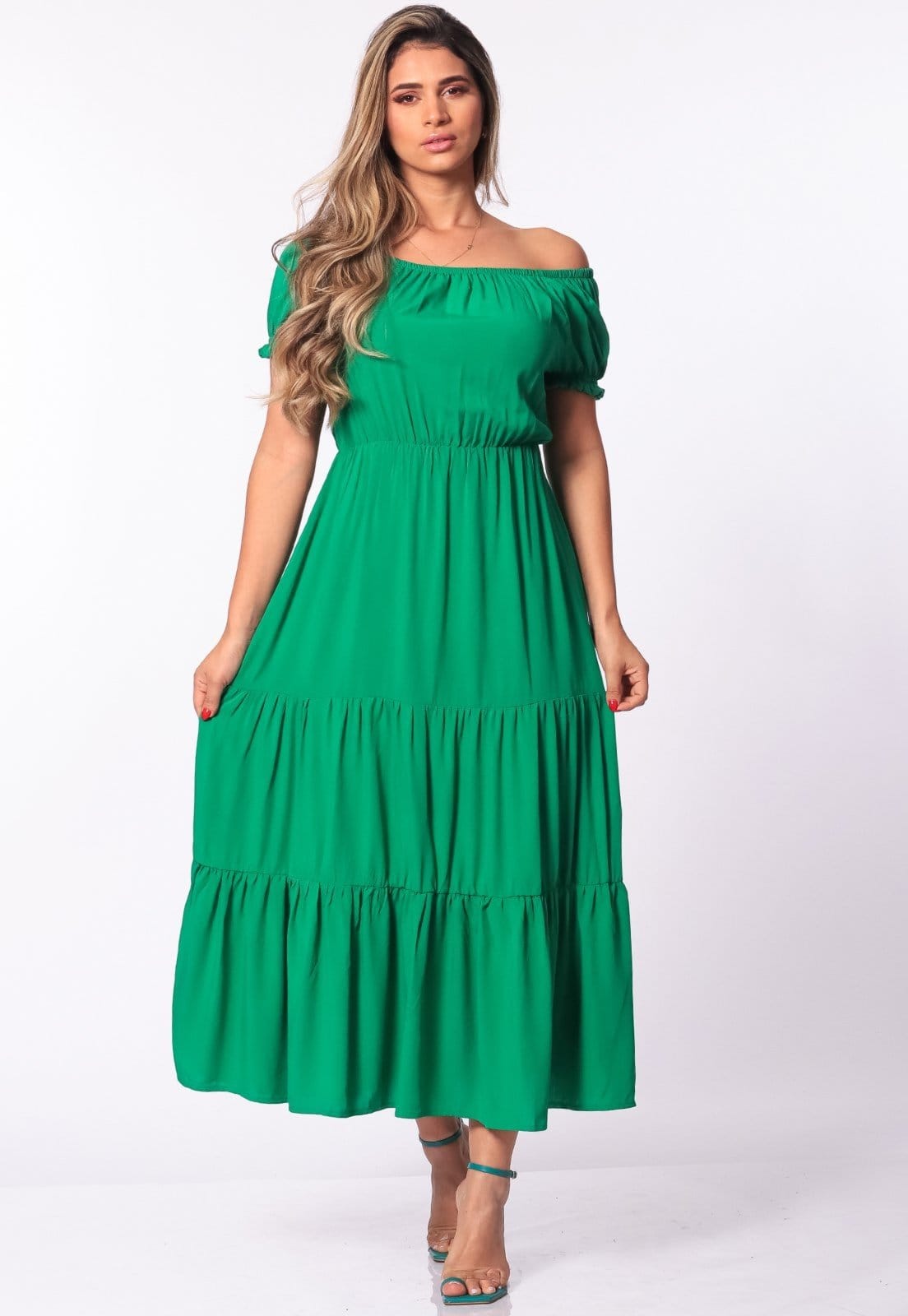 Vestido Midi Ciganinha B’Bonnie Marisa Bandeira