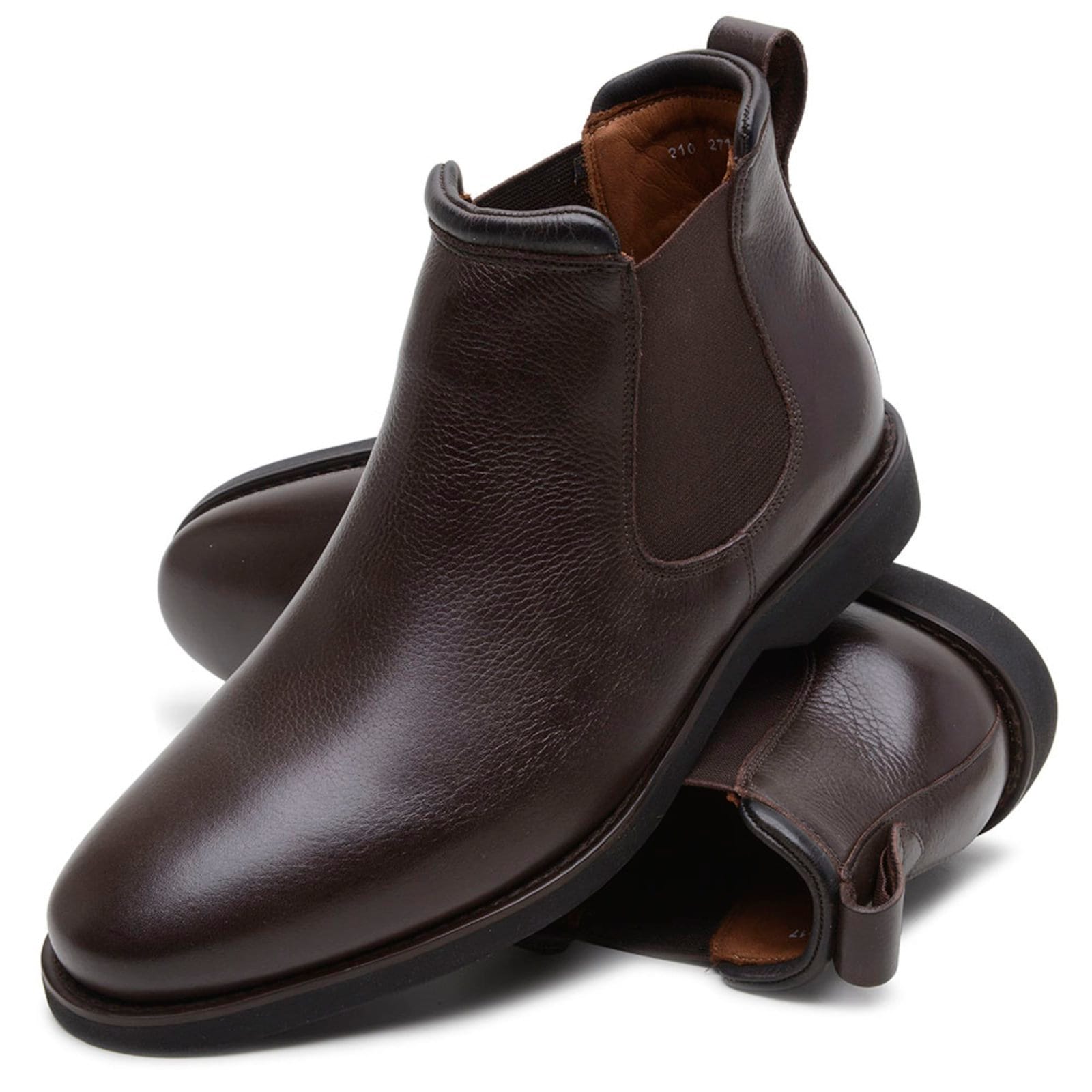 Bota Masculina Chelsea Veritimo Couro Social Botina Robusta Clássica Palmilha Gel Conforto