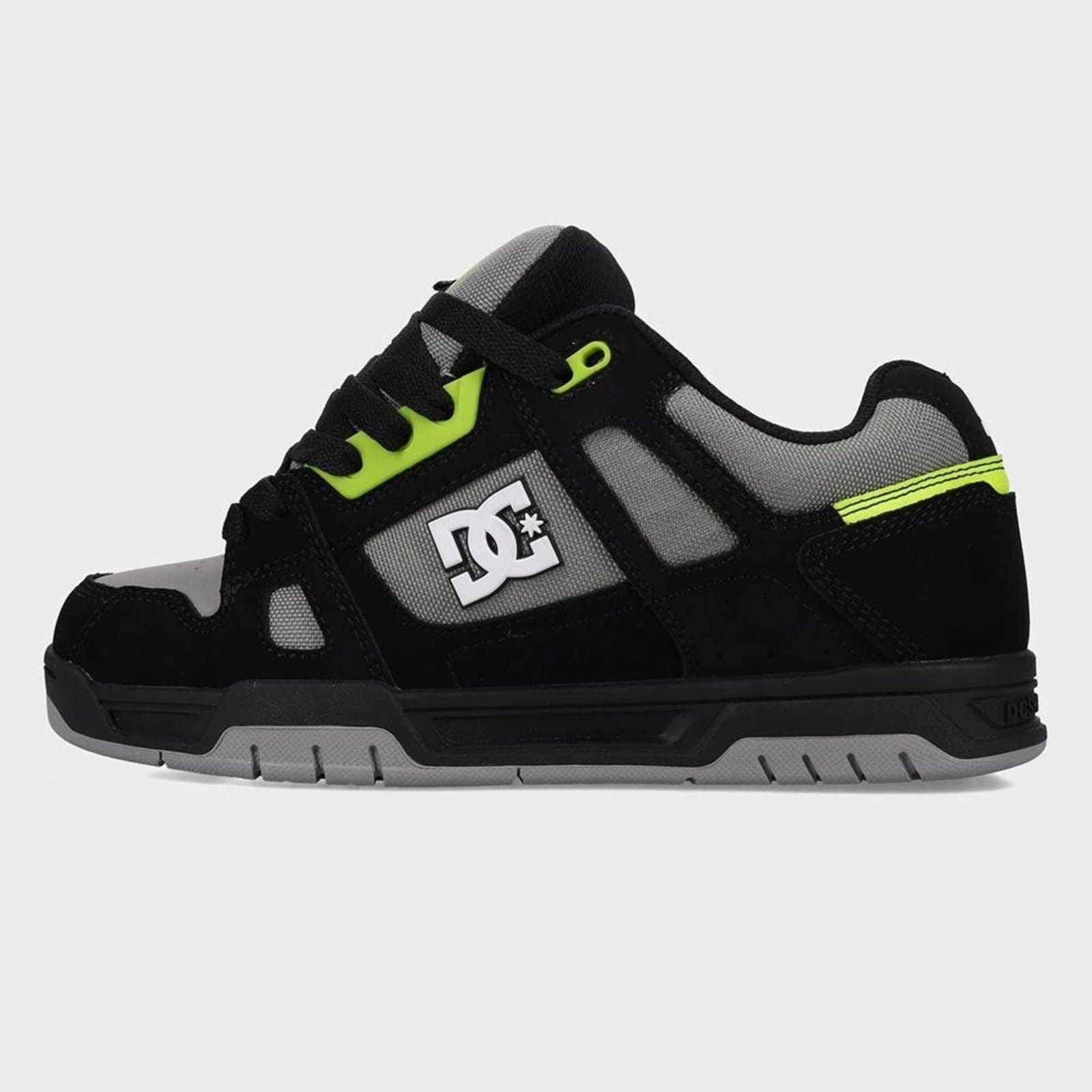 Tênis DC Shoes Stag WT26 Masculino Black/Grey/Lime
