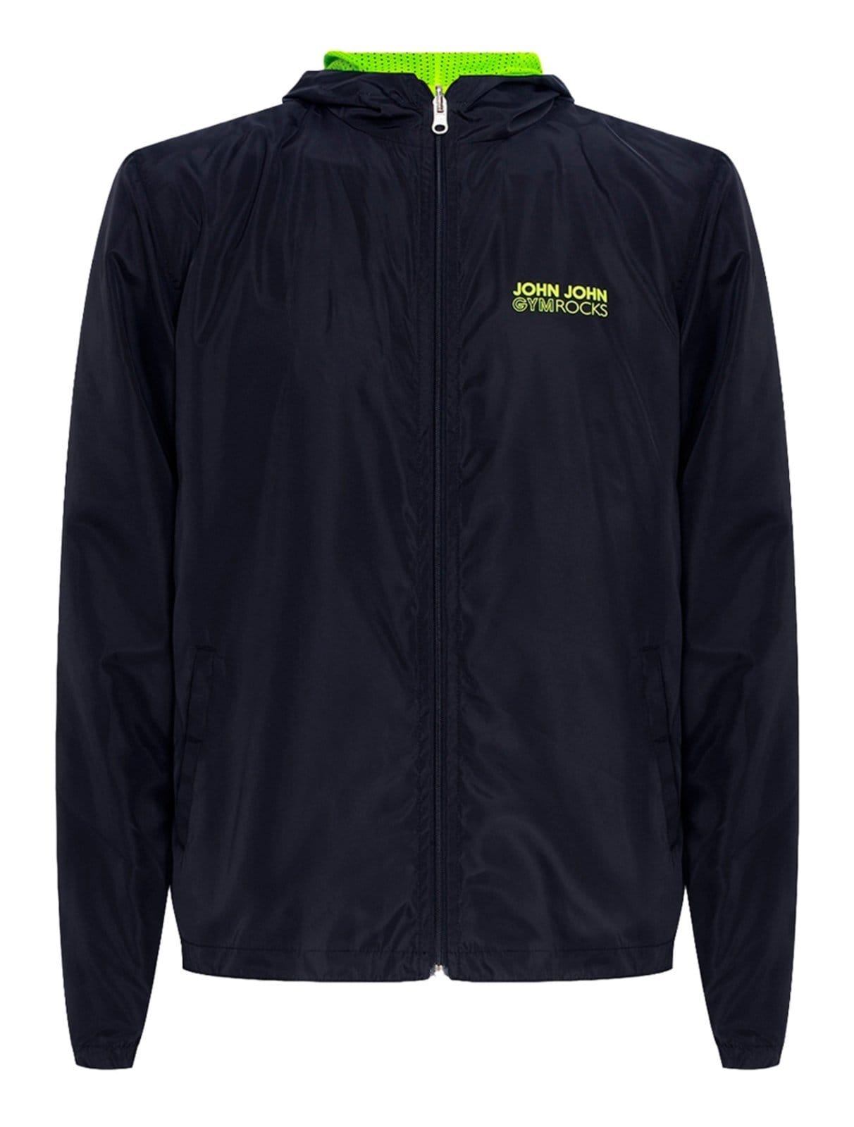Jaqueta John John Masculina Gym Rocks Capuz Dupla Face Preta