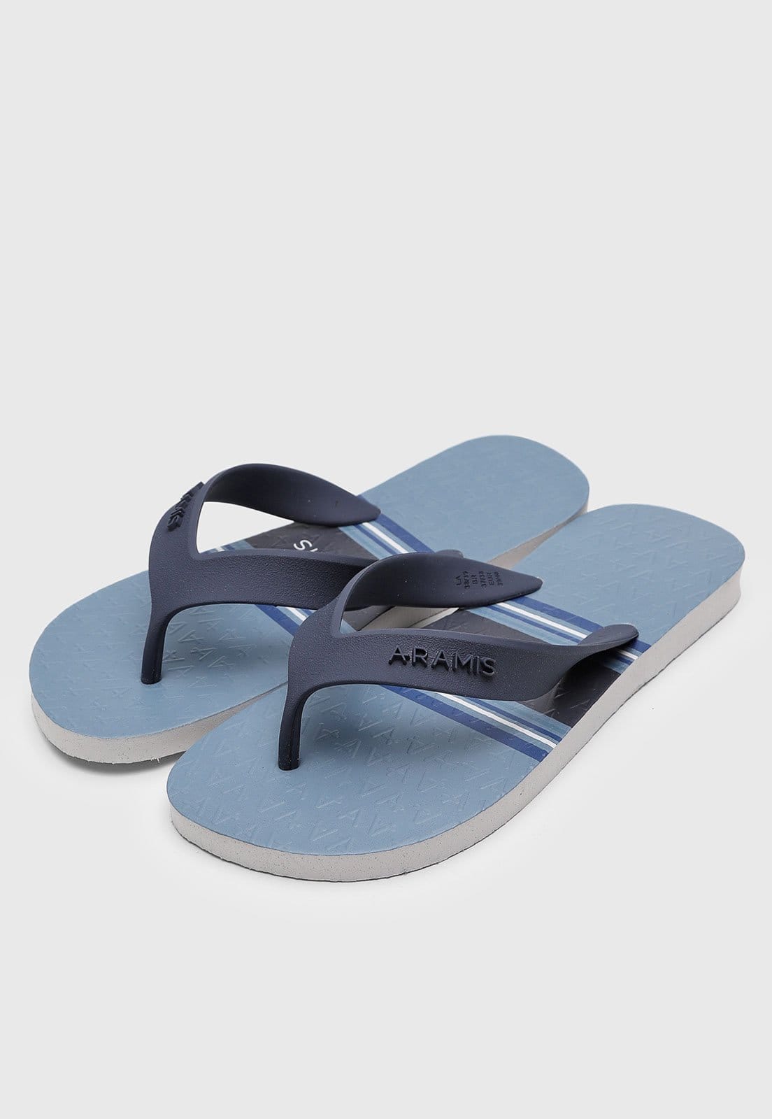 Vista 2 Chinelo Masculino Aramis Stripe Aramis azul marinho