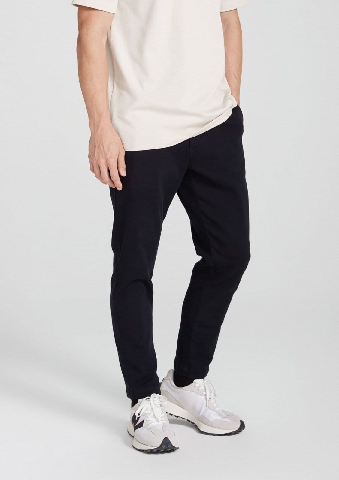 Calça Em Sarja Masculina Taper Chino