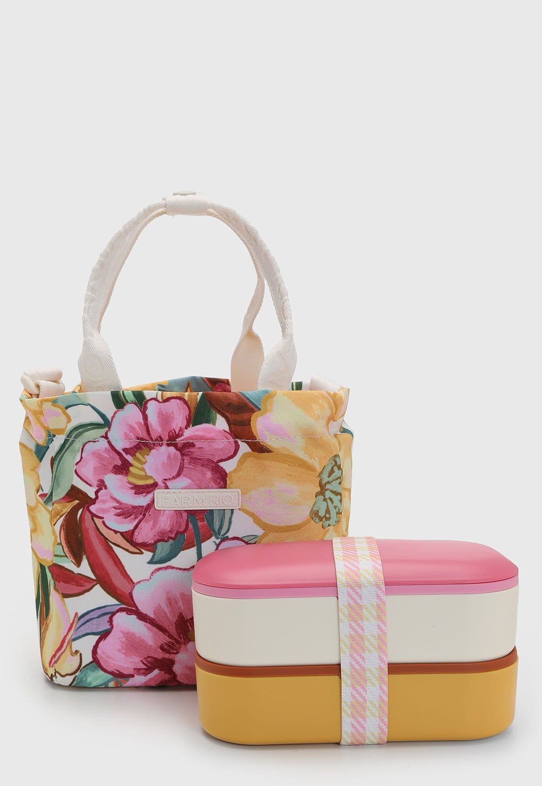 Bolsa Térmica FARM Estampa Floral Off-White