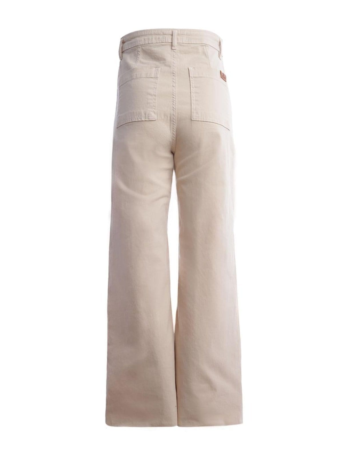 Vista 2 Calça Sarja Wide Leg Autentique Feminina Autentique bege