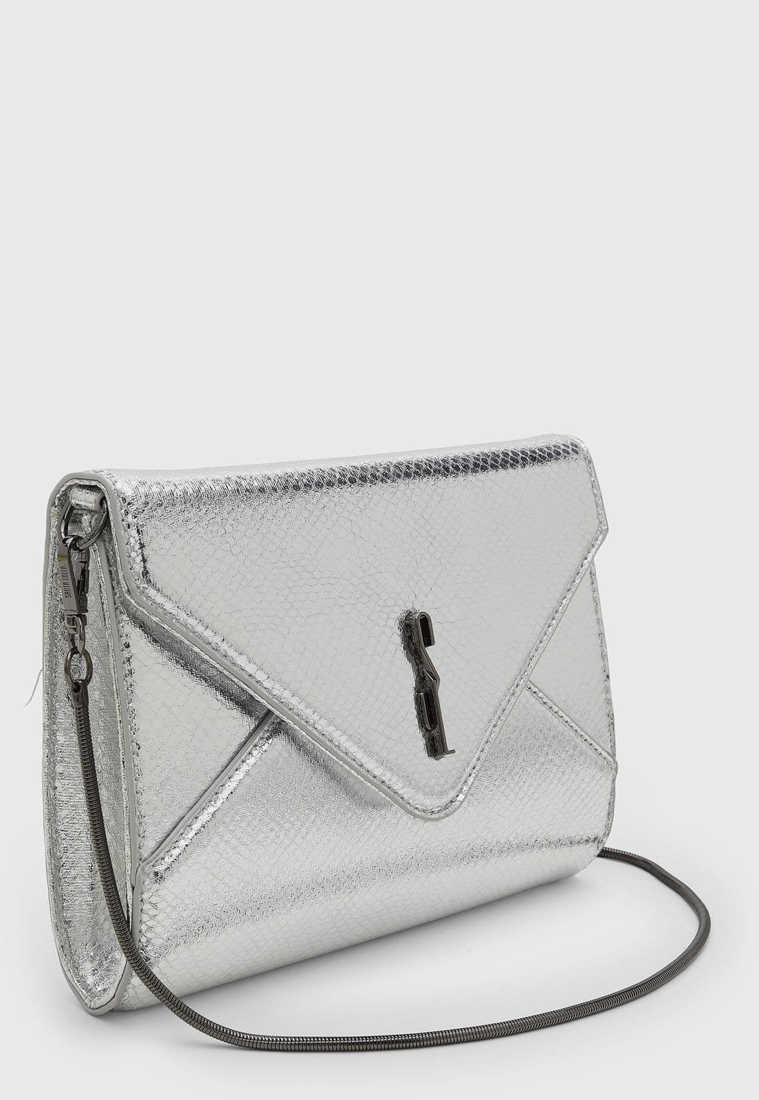 Vista 2 Bolsa Feminina Santa Lolla Geométrica Santa Lolla prata