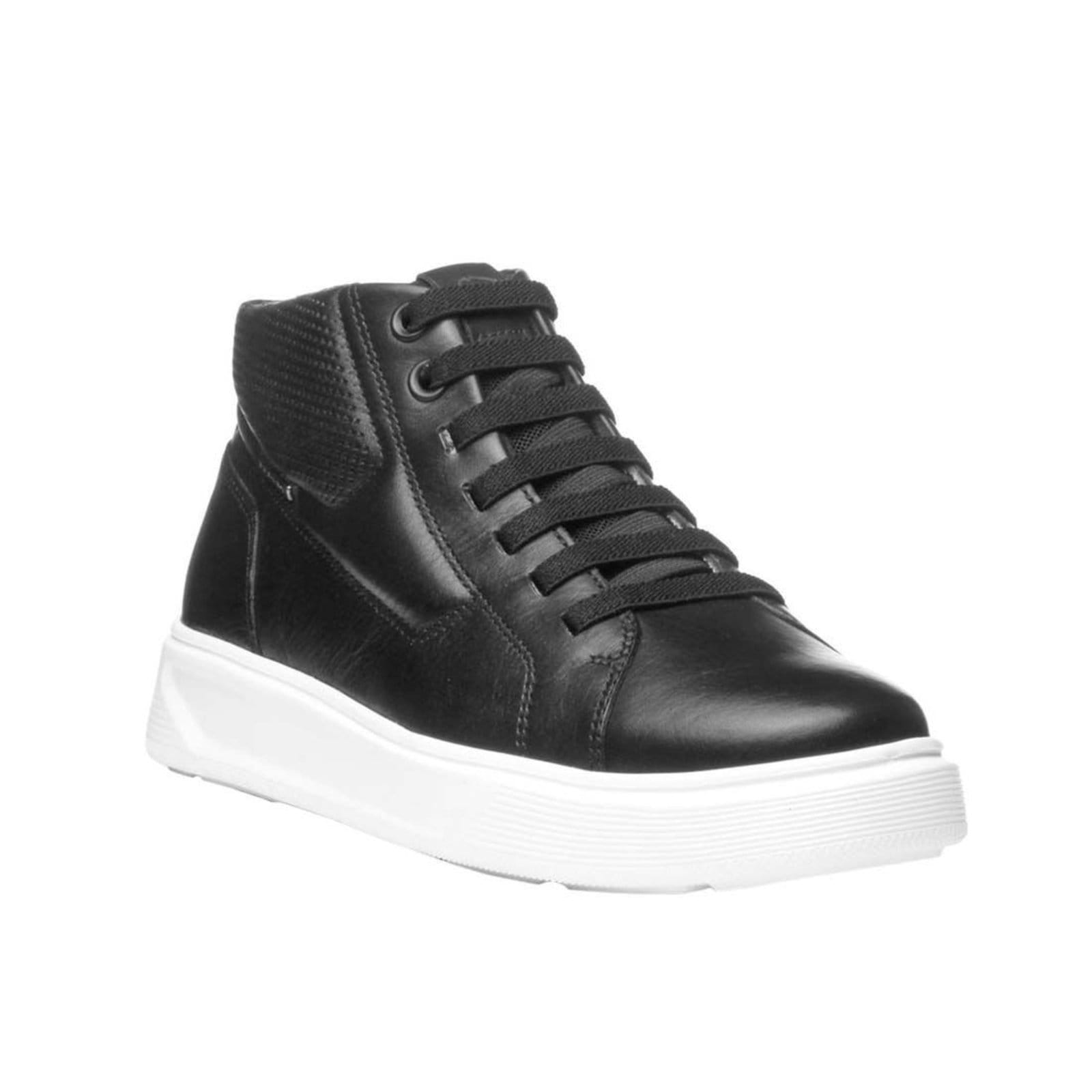 Vista 2 Bota Pegada Casual Levi Recortes Perfuros Branco PEGADA preto