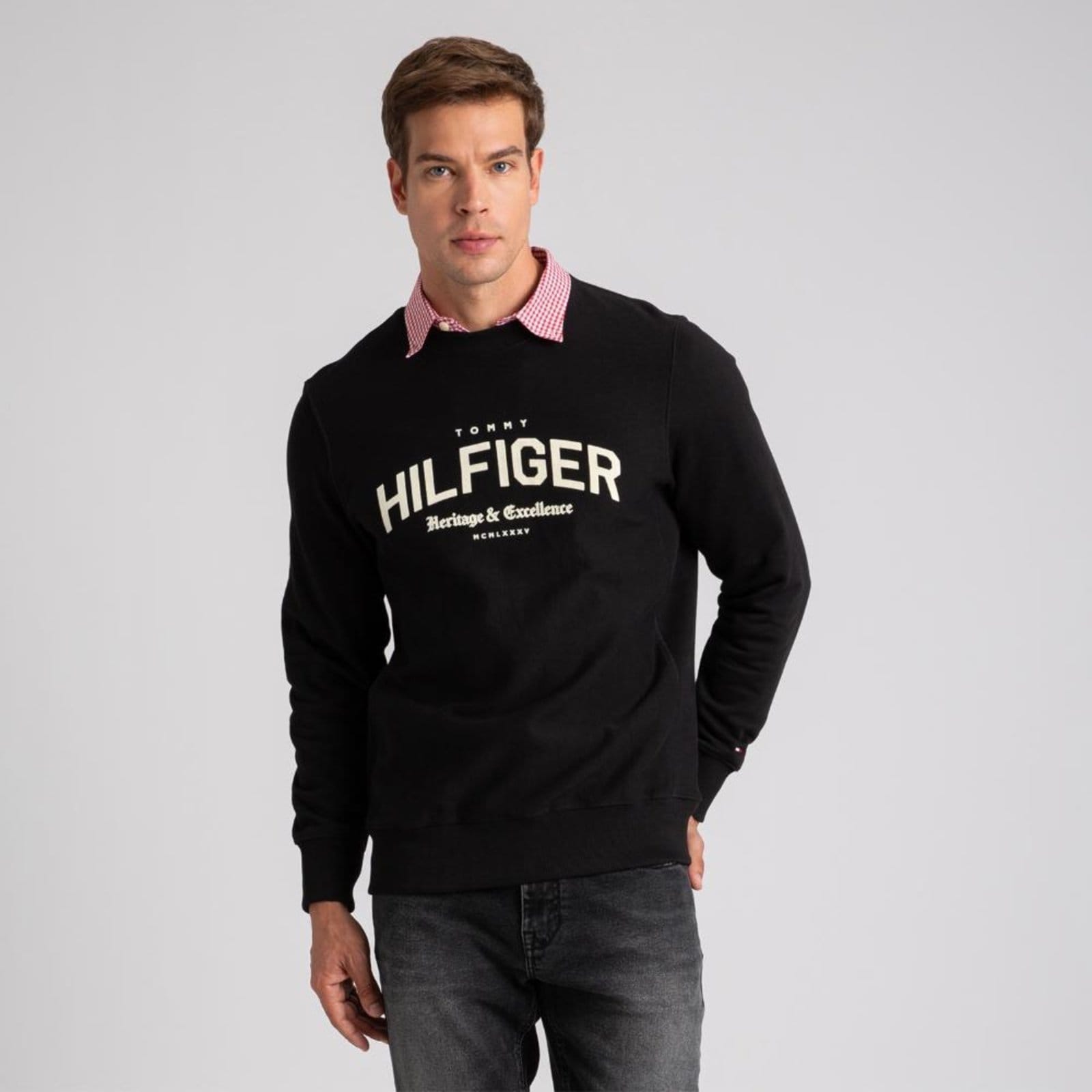 Moletom Logo Hilfiger Arqueado - EEG