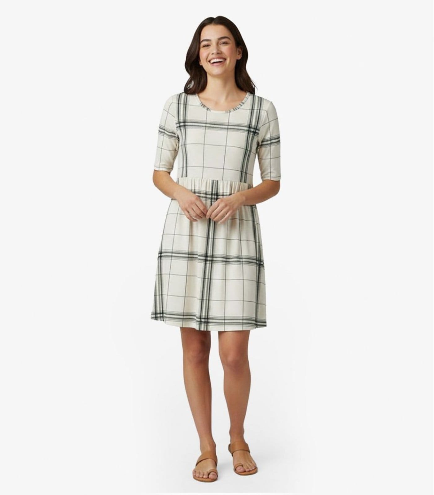 Vista principal Vestido Feminino em Molecotton Infinita Cor INFINITA COR verde