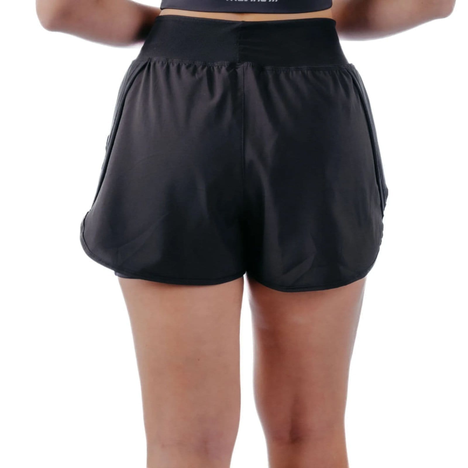 Vista 2 Short Feminino Poker Duplo Runner Sunset Poker preto