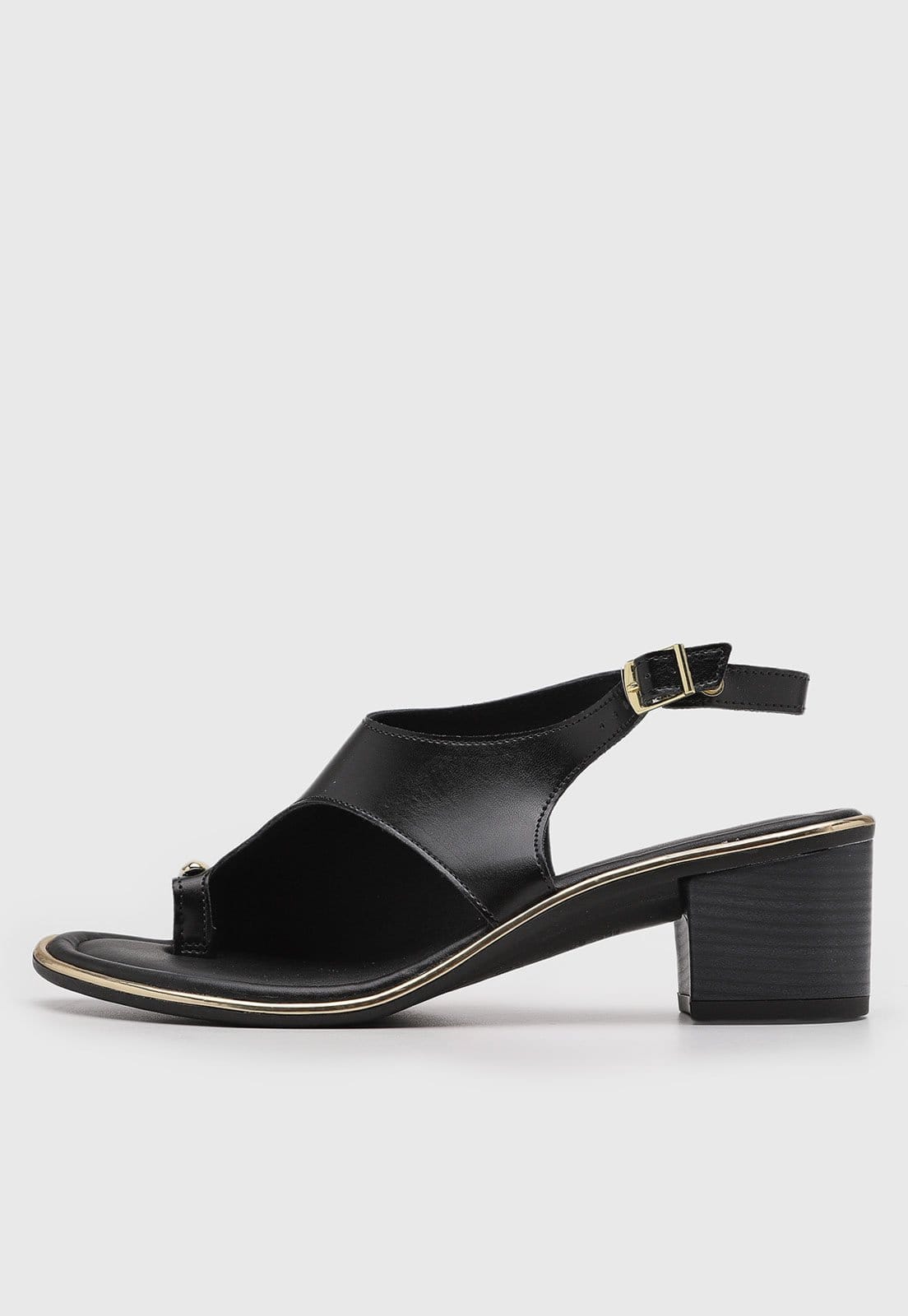 Sandália Feminina Beira Rio Salto Grosso Preta