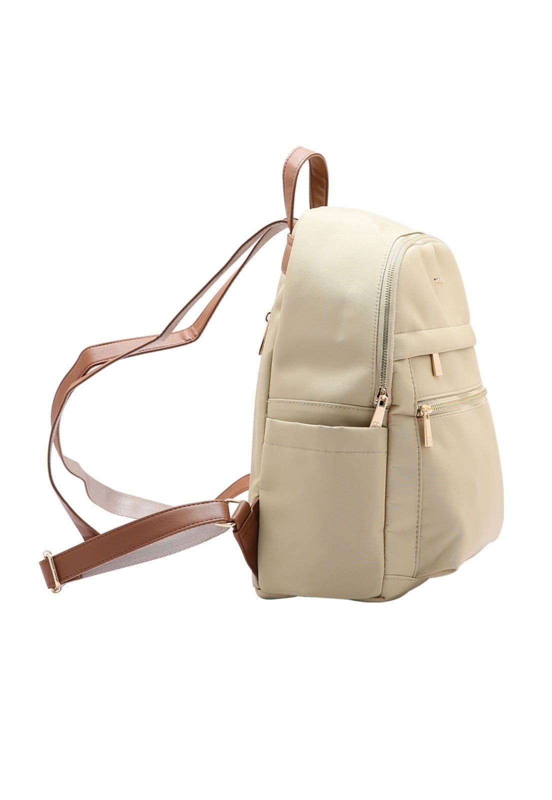 Vista 2 Mochila Feminina Chenson Microfiber 8184593 Chenson bege