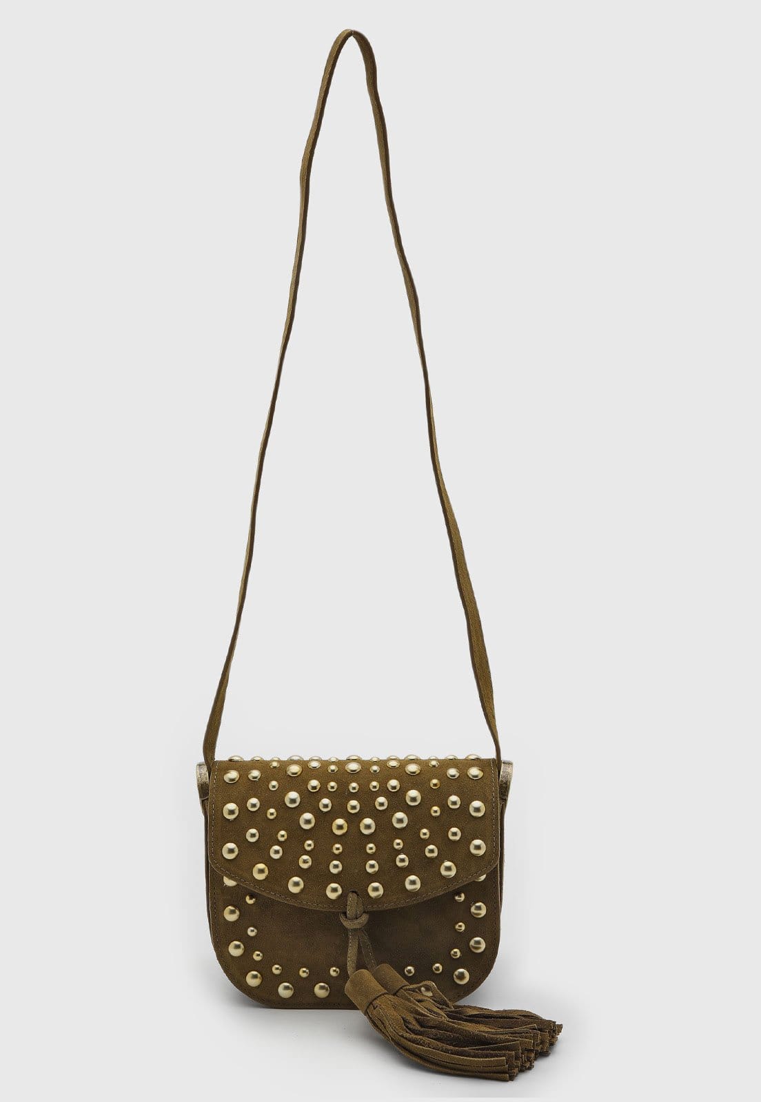 Bolsa Feminina Luiza Barcelos Média Camurça Oliva