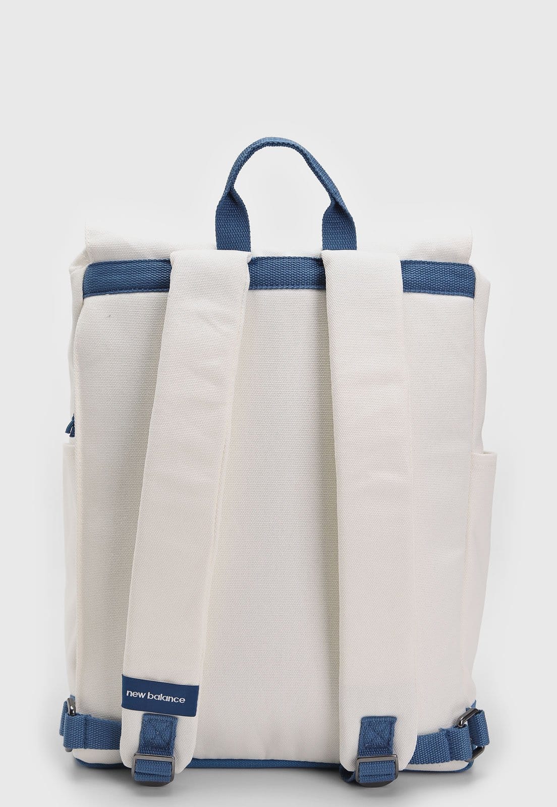 Vista 2 Mochila Unissex New Balance Canvas 18L Off-White Azul New Balance off-white white