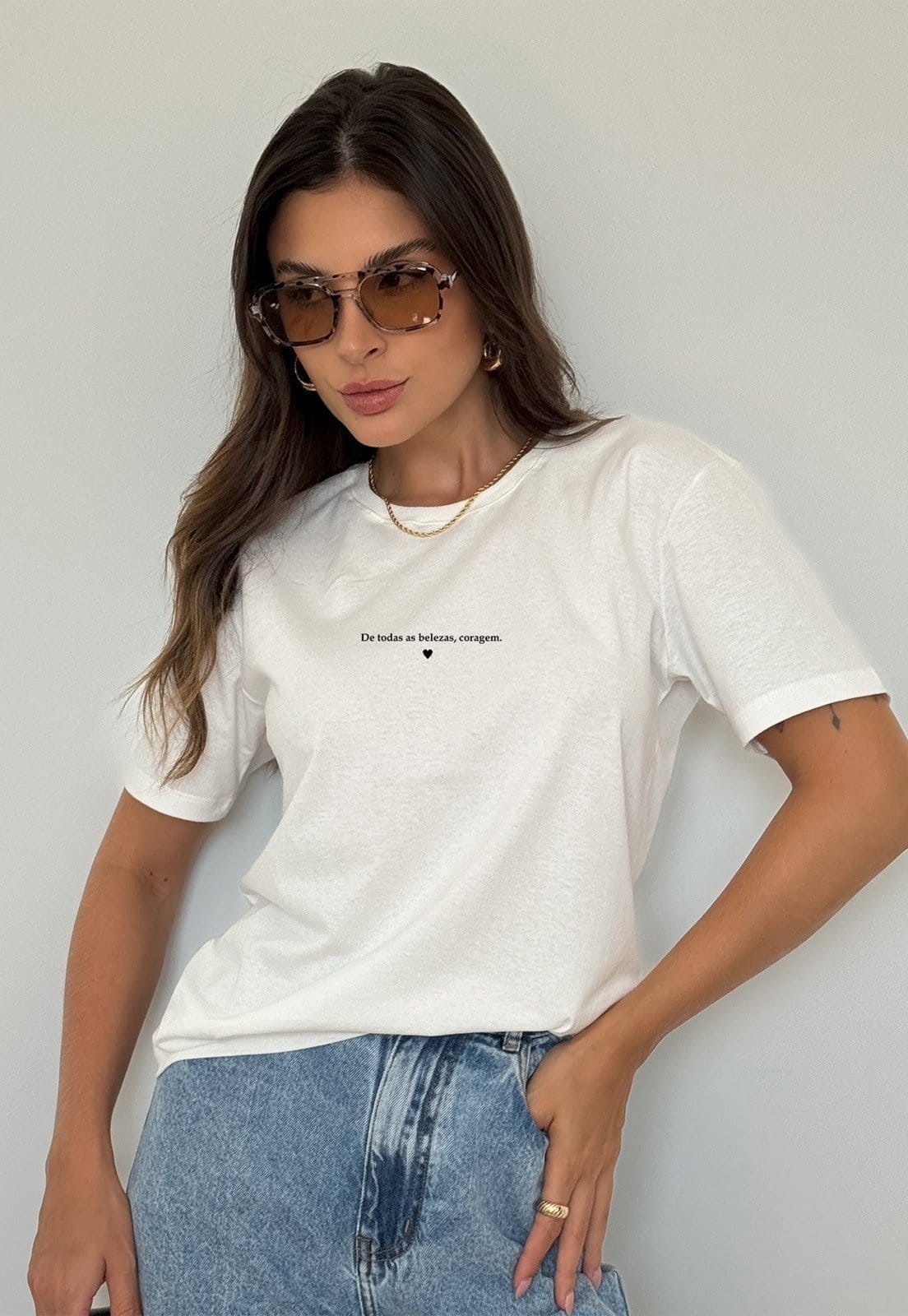 Camiseta Cianitas Off Estampa De Todas As Belezas