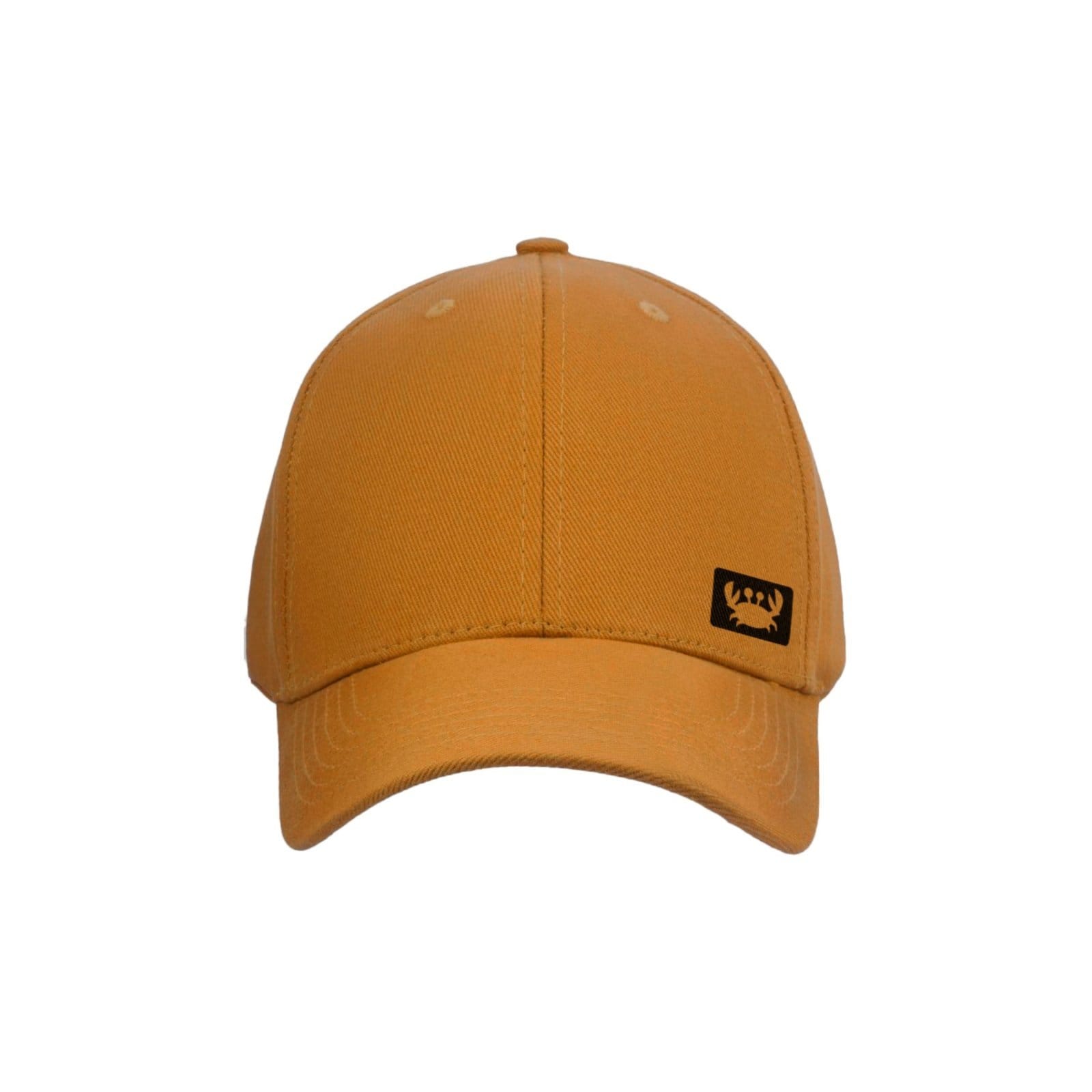 Vista 2 Boné Aba Curva 6 Paineis com Ajuste Relaxado Siri Moderno Confortável Relaxado caramelo/preto