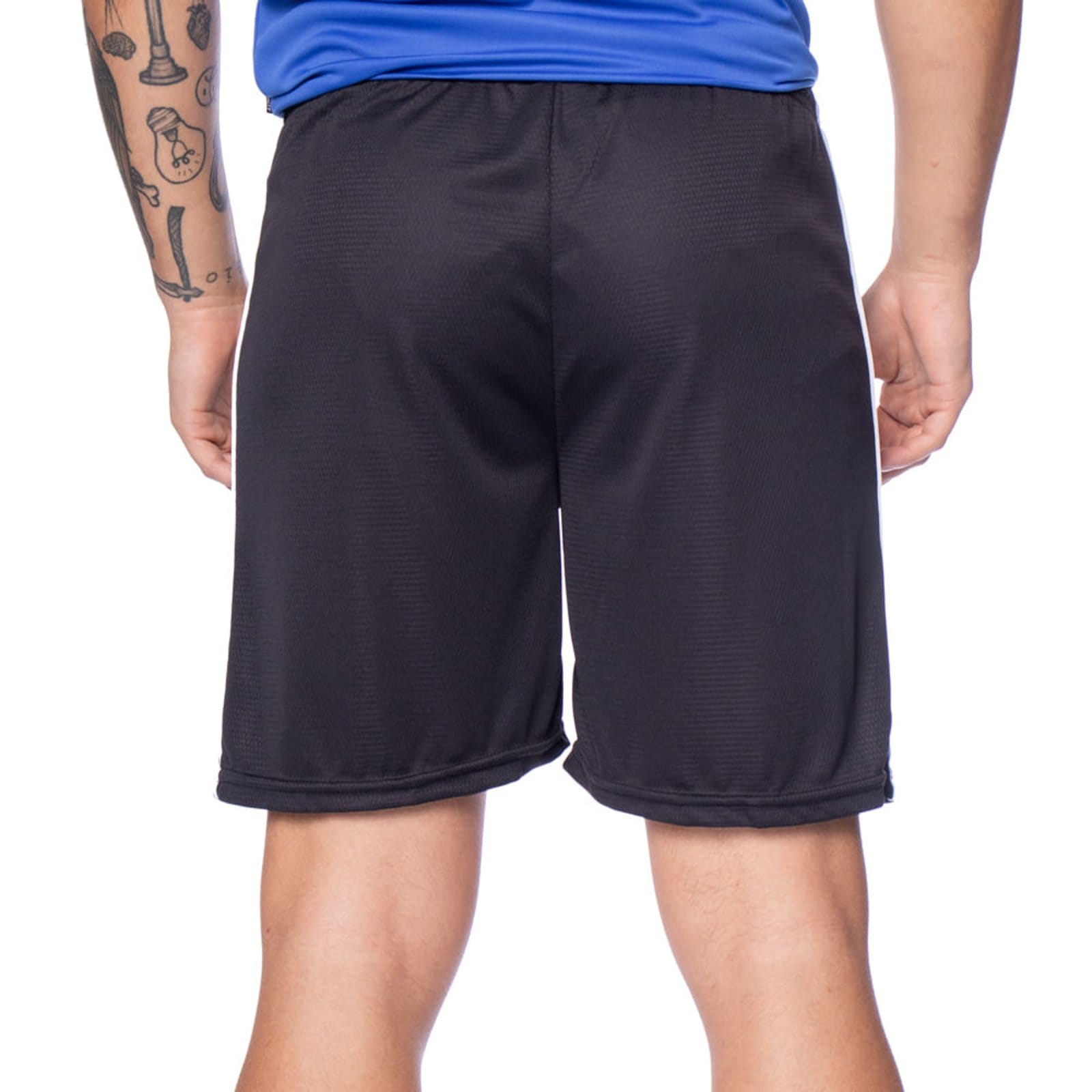 Vista 2 Calção Juvenil Penalty Futebol Line Branco Penalty preto