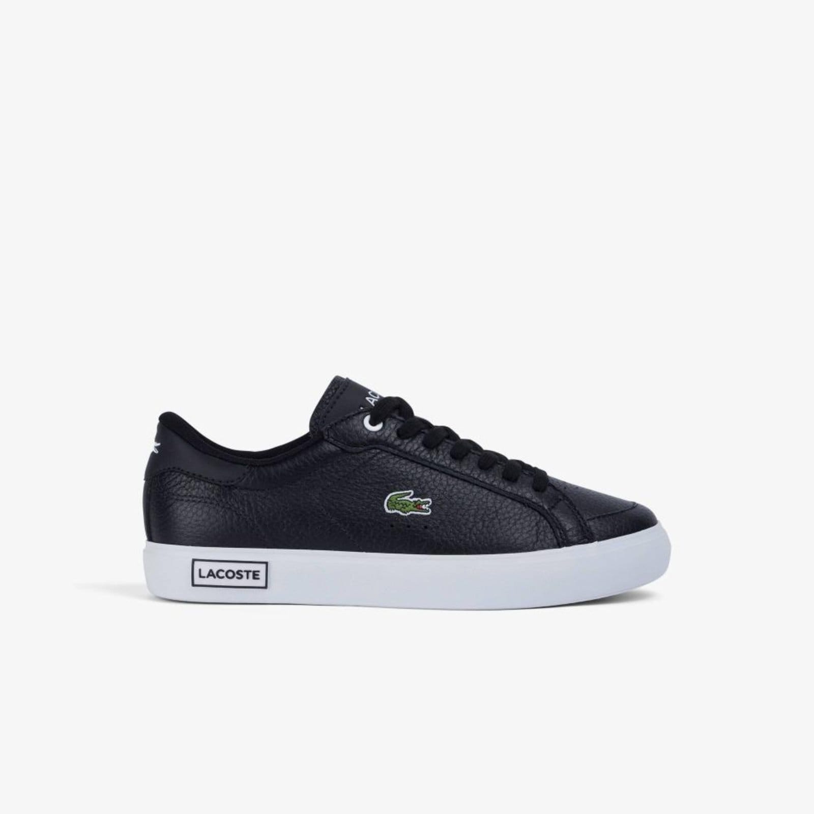 Vista principal Tênis Feminino Powercourt Lacoste preto