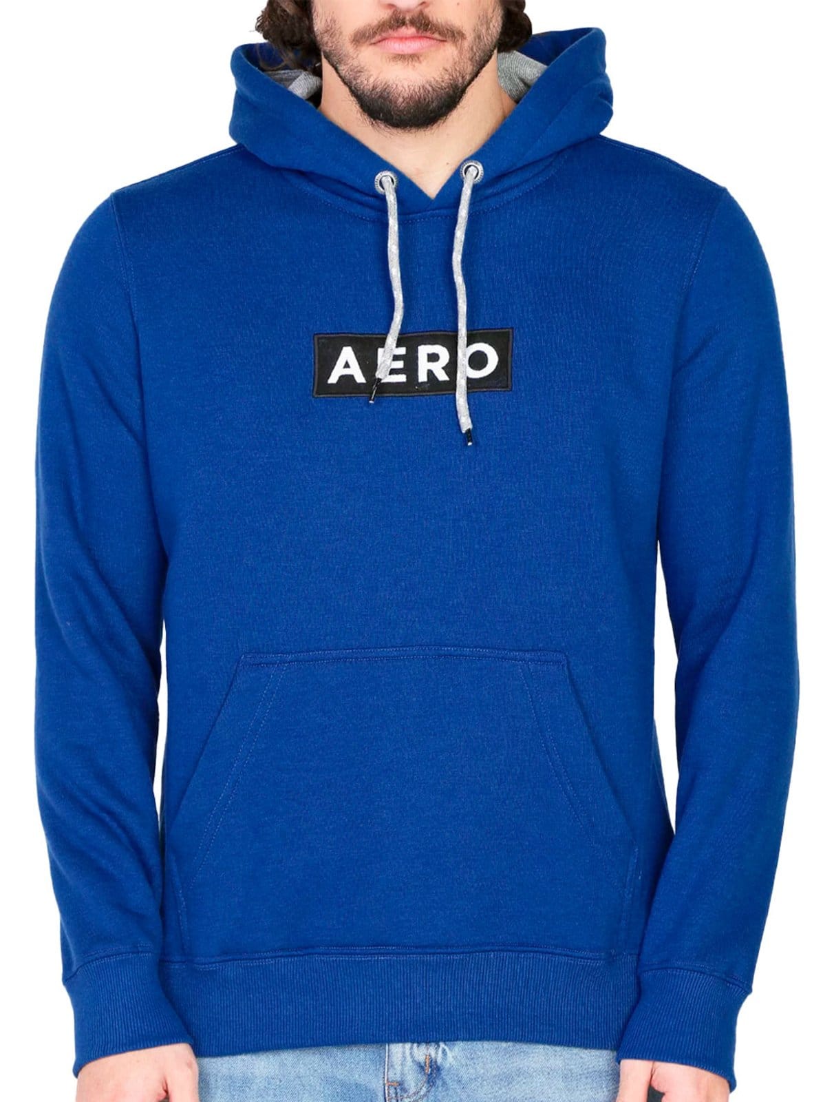 Moletom Aeropostale Masculino Hoodie Aero Block Escuro