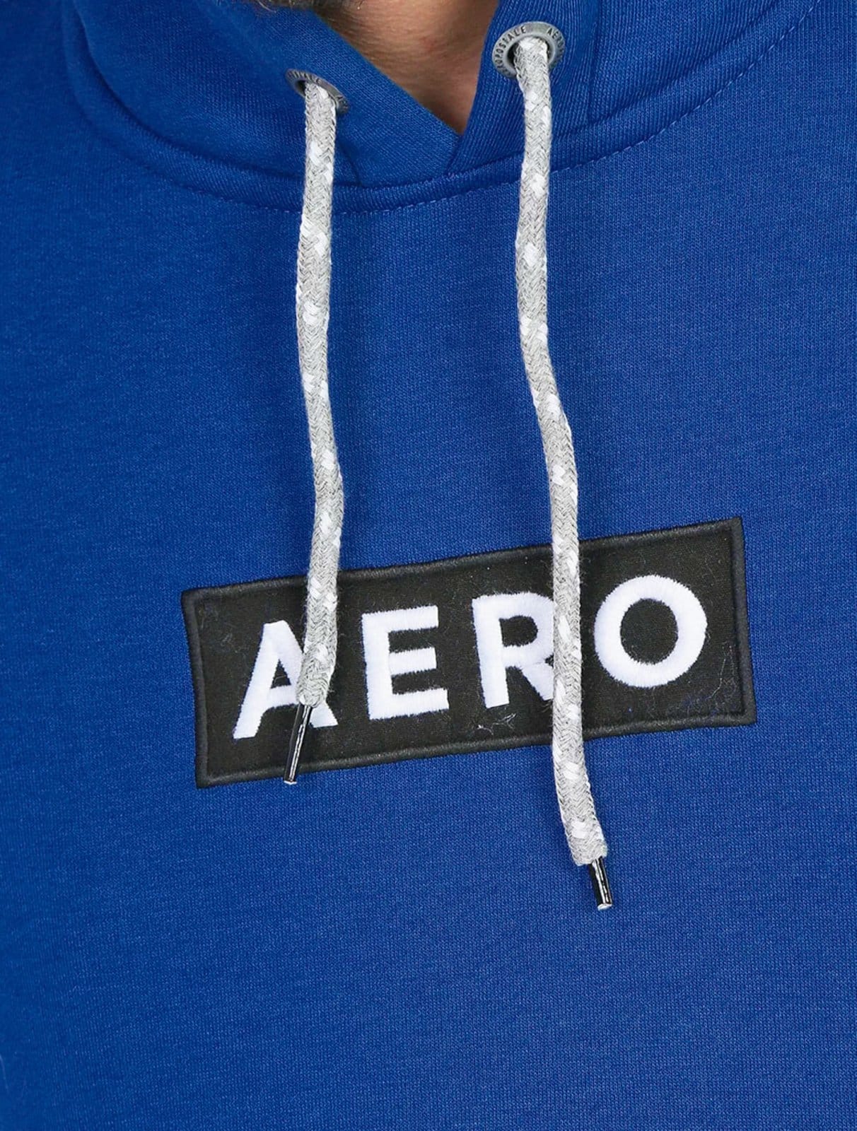 Vista 2 Moletom Aeropostale Masculino Hoodie Aero Block Escuro Aeropostale azul