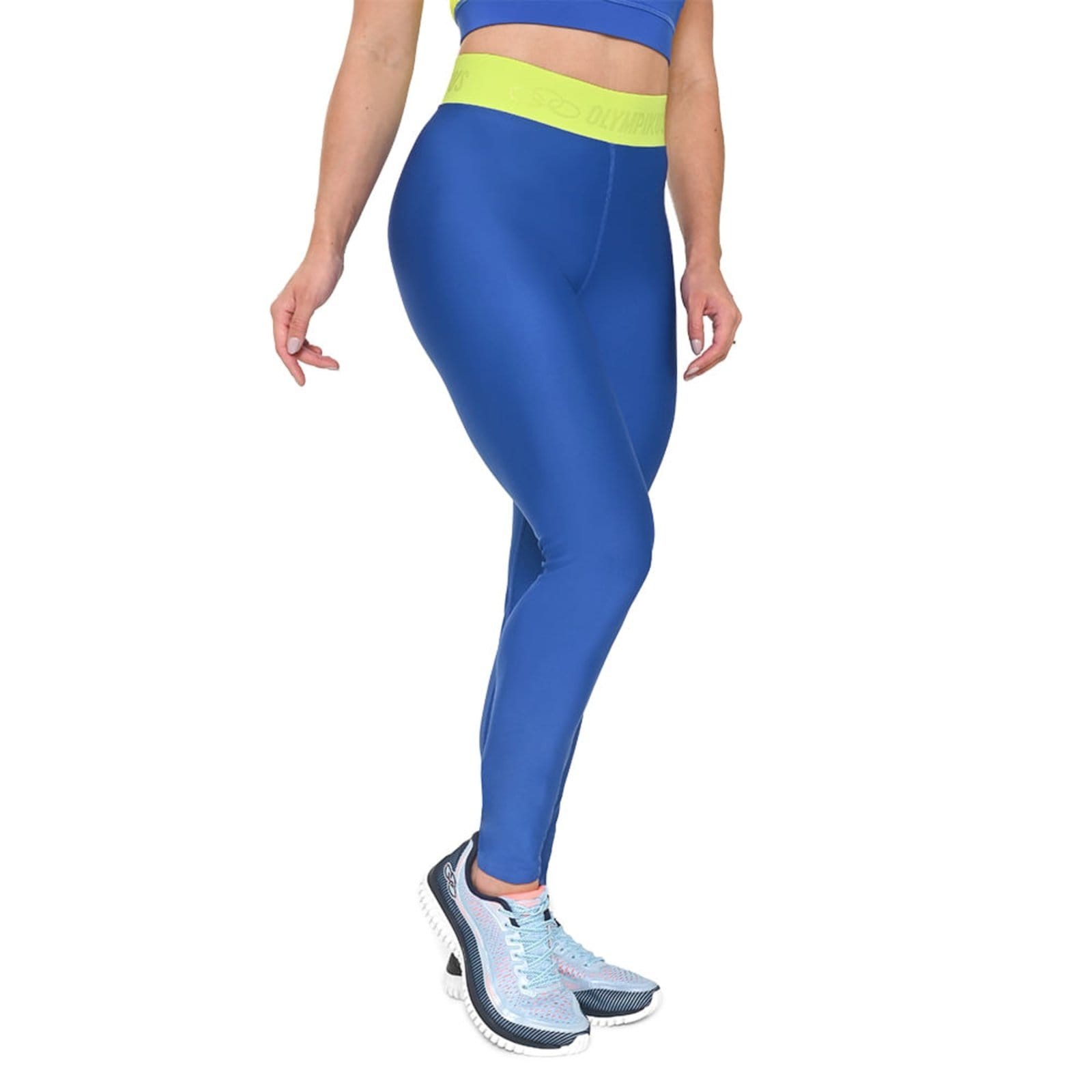 Vista principal Legging Eleva Olympikus Feminina GG OLYMPIKUS azul