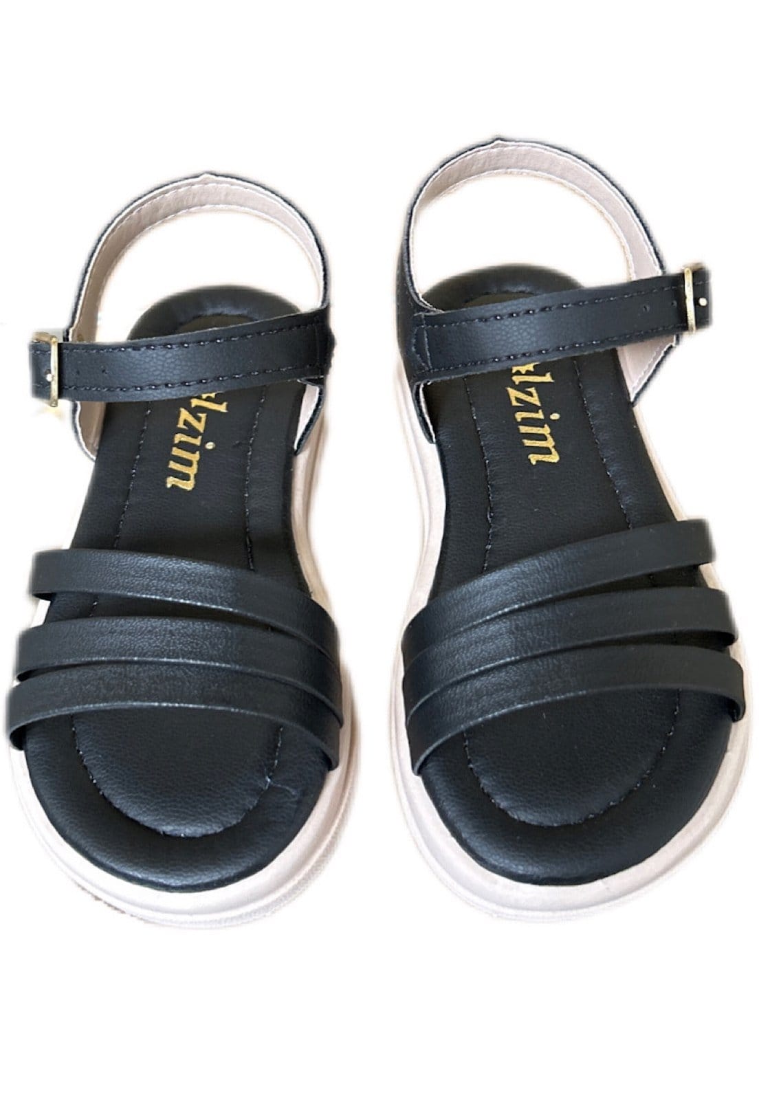 Vista 2 Infantil - Sandalia menina Tiras para meninas Solzim Preta SOLZIM CALÇADOS preto