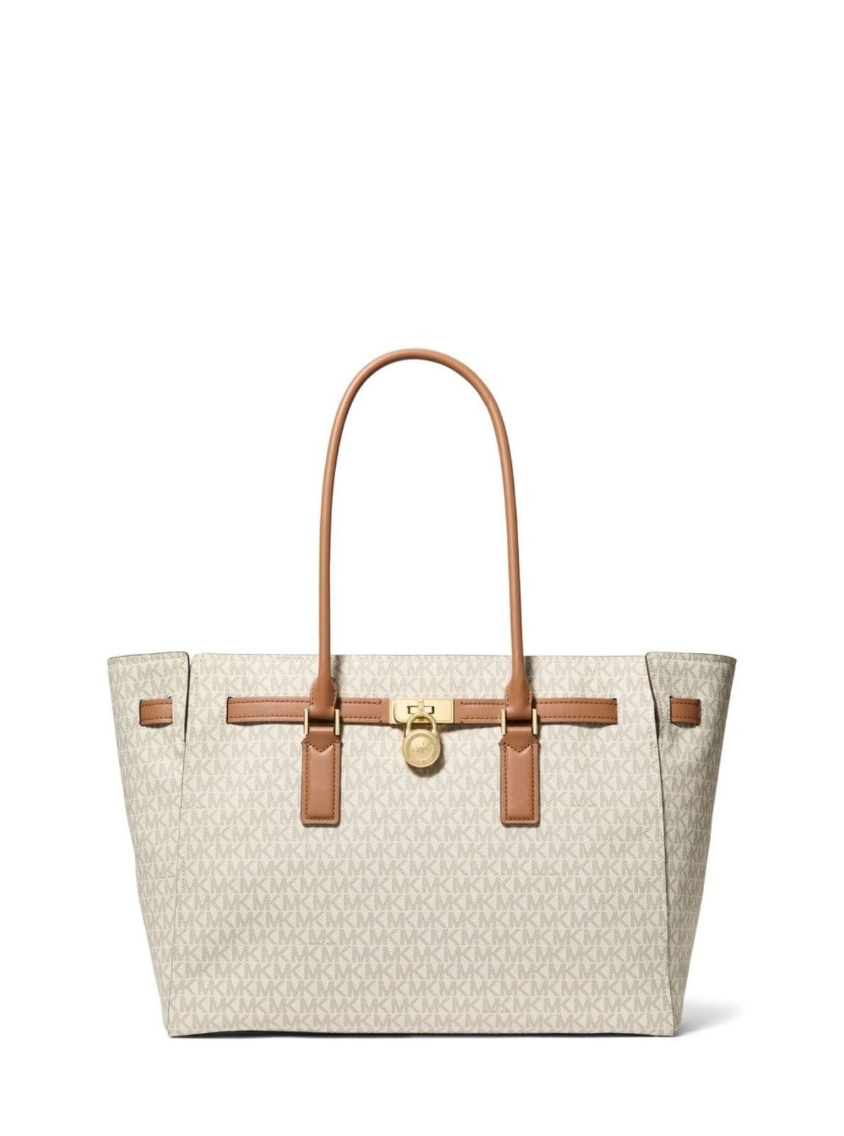 Vista principal Bolsa Tote Hamilton Moderne Logo Grande 30F5GNXT3B149 Michael Kors branco