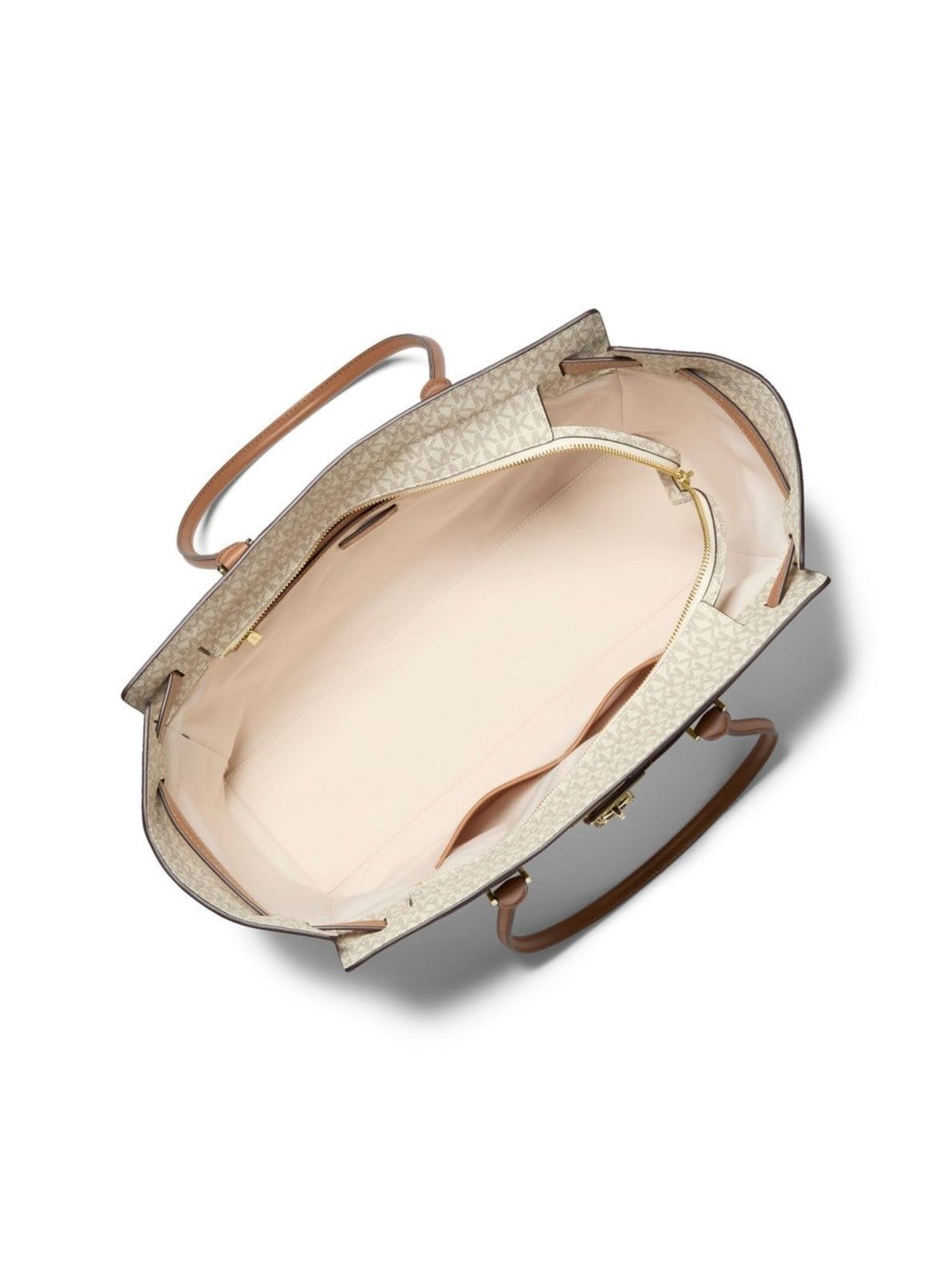 Vista 2 Bolsa Tote Hamilton Moderne Logo Grande 30F5GNXT3B149 Michael Kors branco