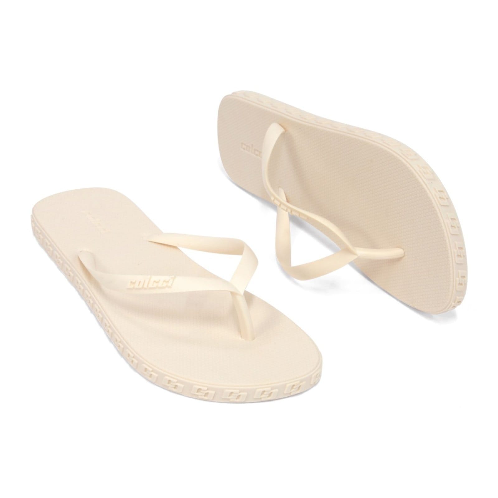 Vista 2 Chinelo Feminino Embau Colcci Techfit Detalhe nas Laterais Off Shell Colcci branco